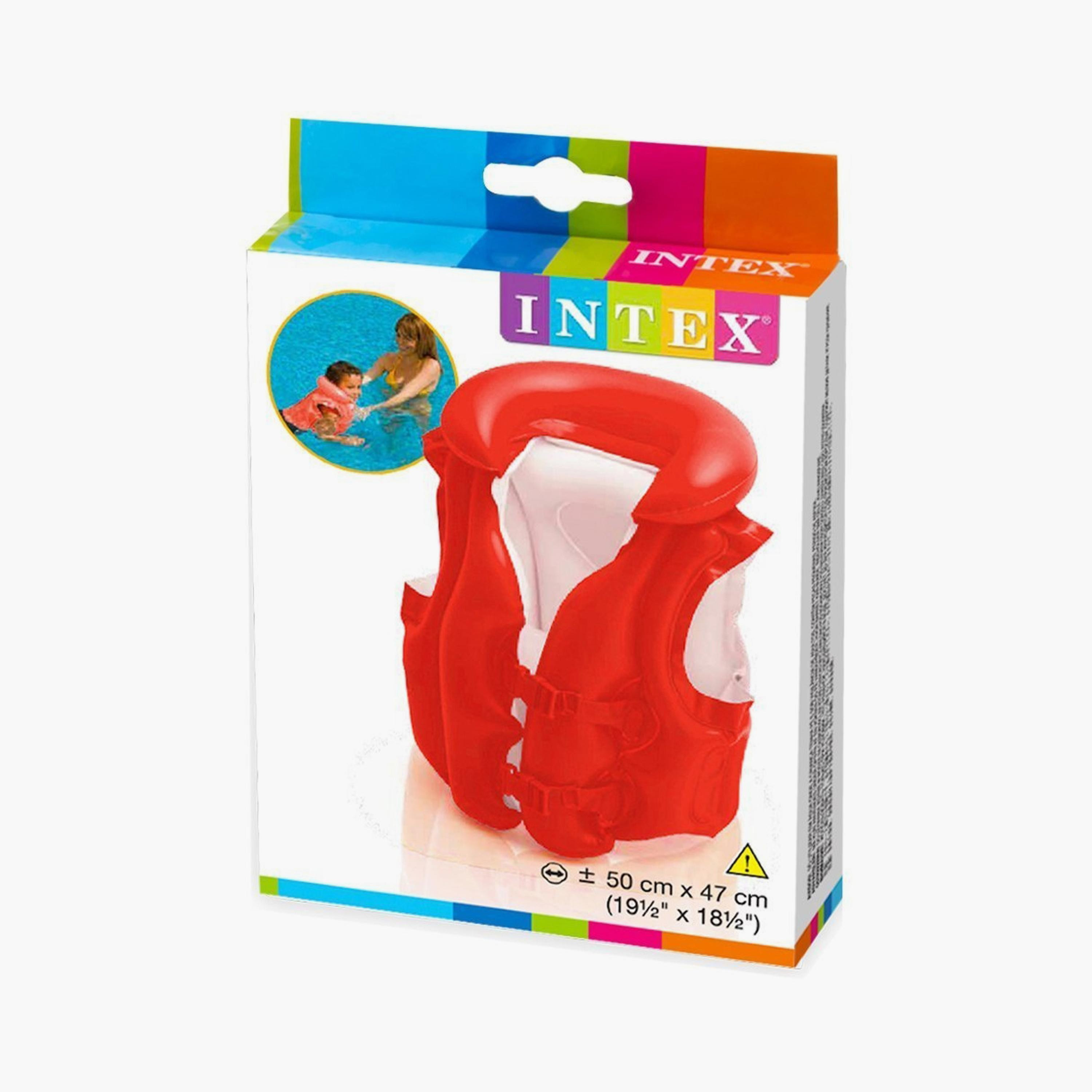 سترة سباحة فاخرة - حمراء من إنتكس-toys-outdoor-poolandbeach-poolaccessories-image-3