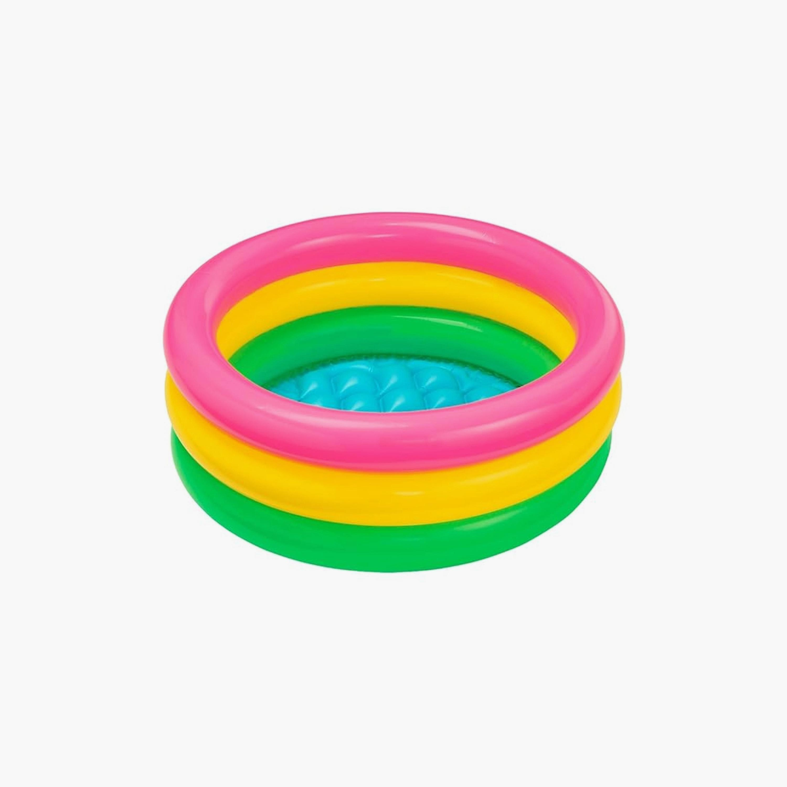 Intex 3 Ring Sunset Glow Inflatable Baby Pool - 2.8 x 2.8 x 0.8 ft-toys-outdoor-poolandbeach-poolaccessories-image-2