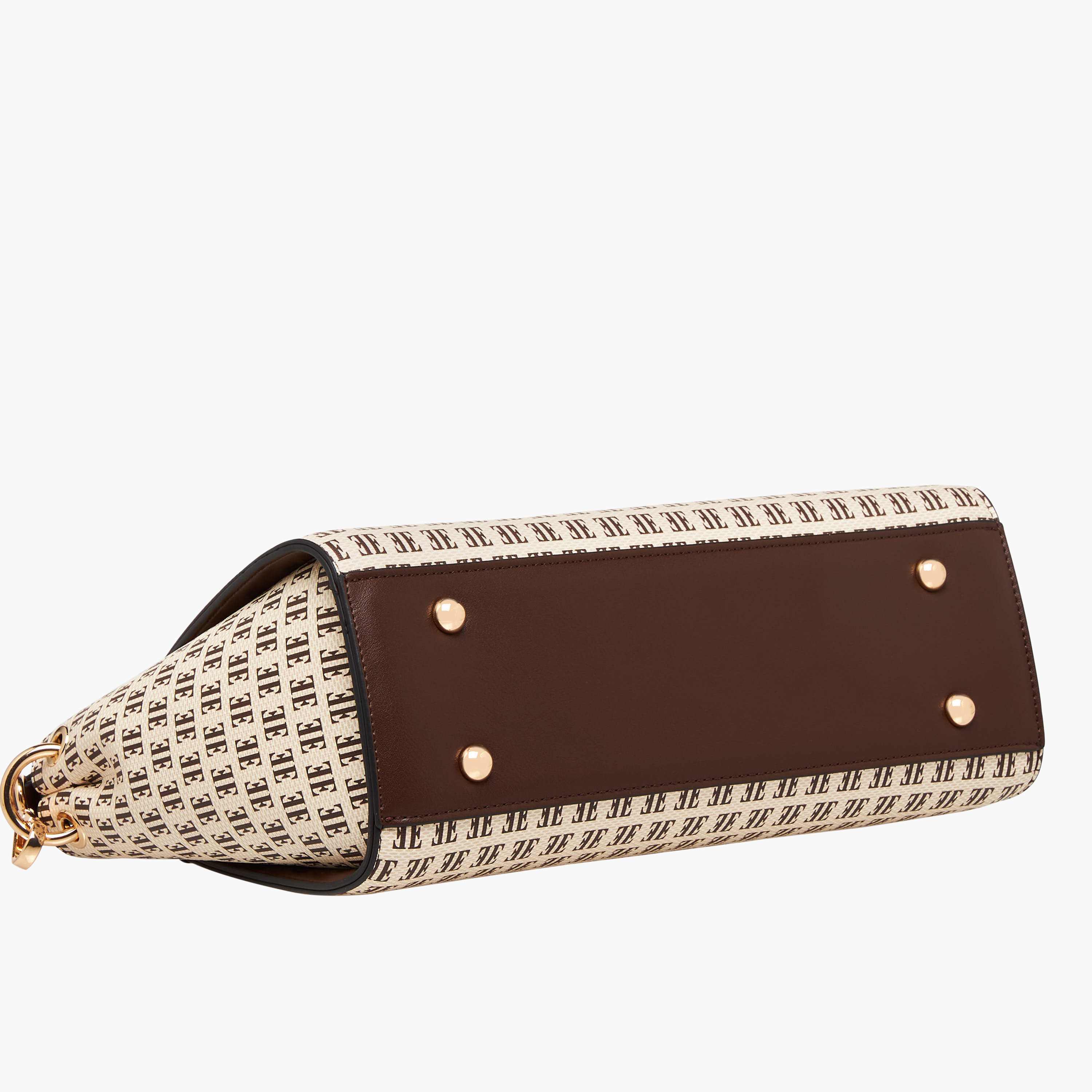 Elle Monogram Print Shoulder Bag with Detachable Strap-women-bagsandwallets-handbags-image-8