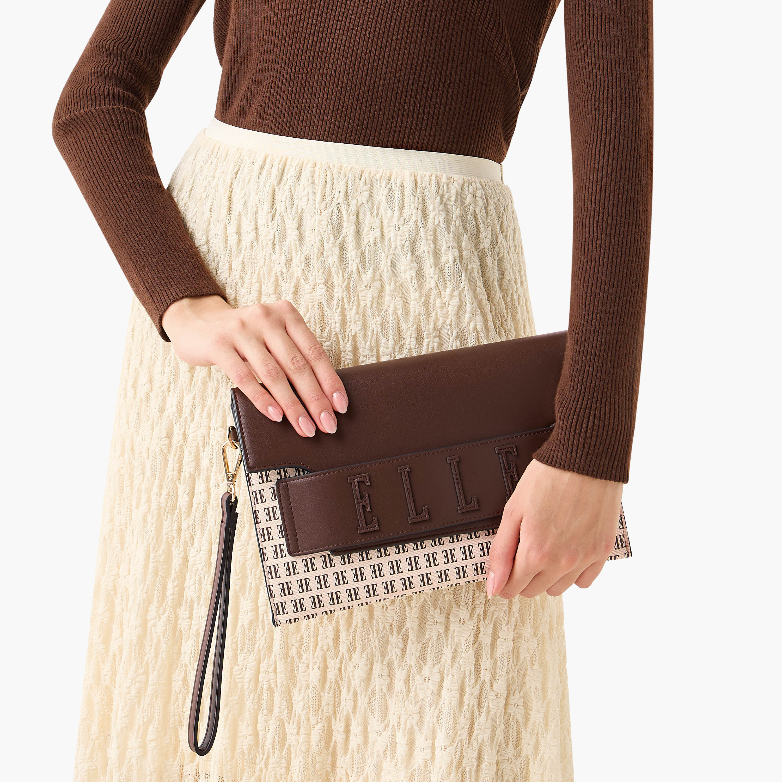 شنطة كروس بودي بطبعات مونوجرام مع حزام قابل للفصل من إيل-women-bagsandwallets-handbags-image-2