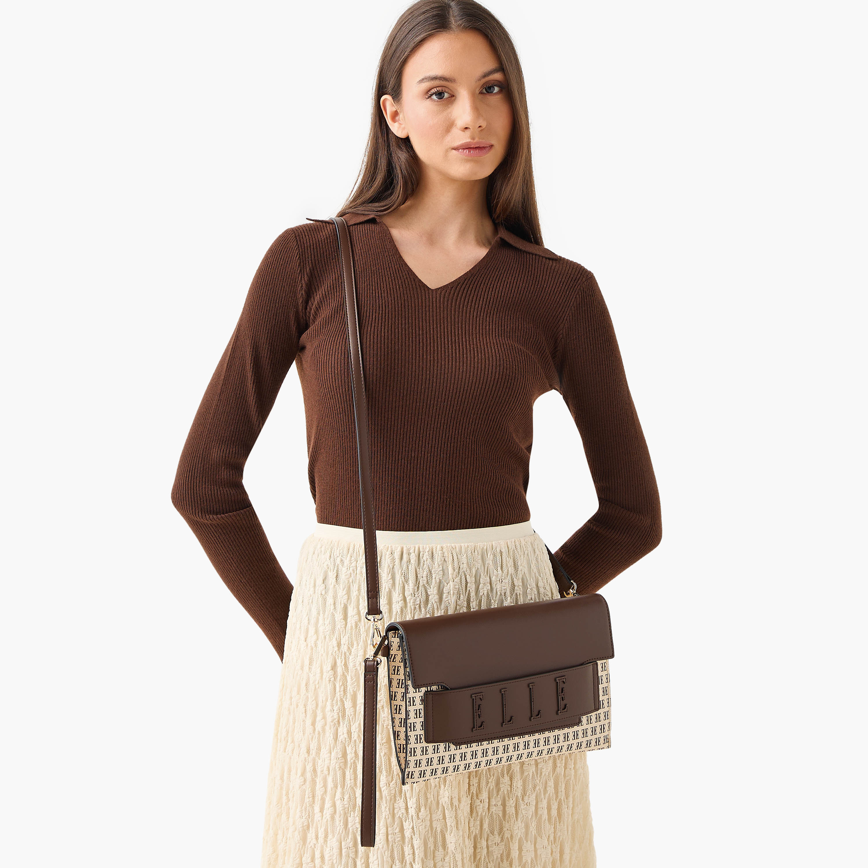 شنطة كروس بودي بطبعات مونوجرام مع حزام قابل للفصل من إيل-women-bagsandwallets-handbags-image-8