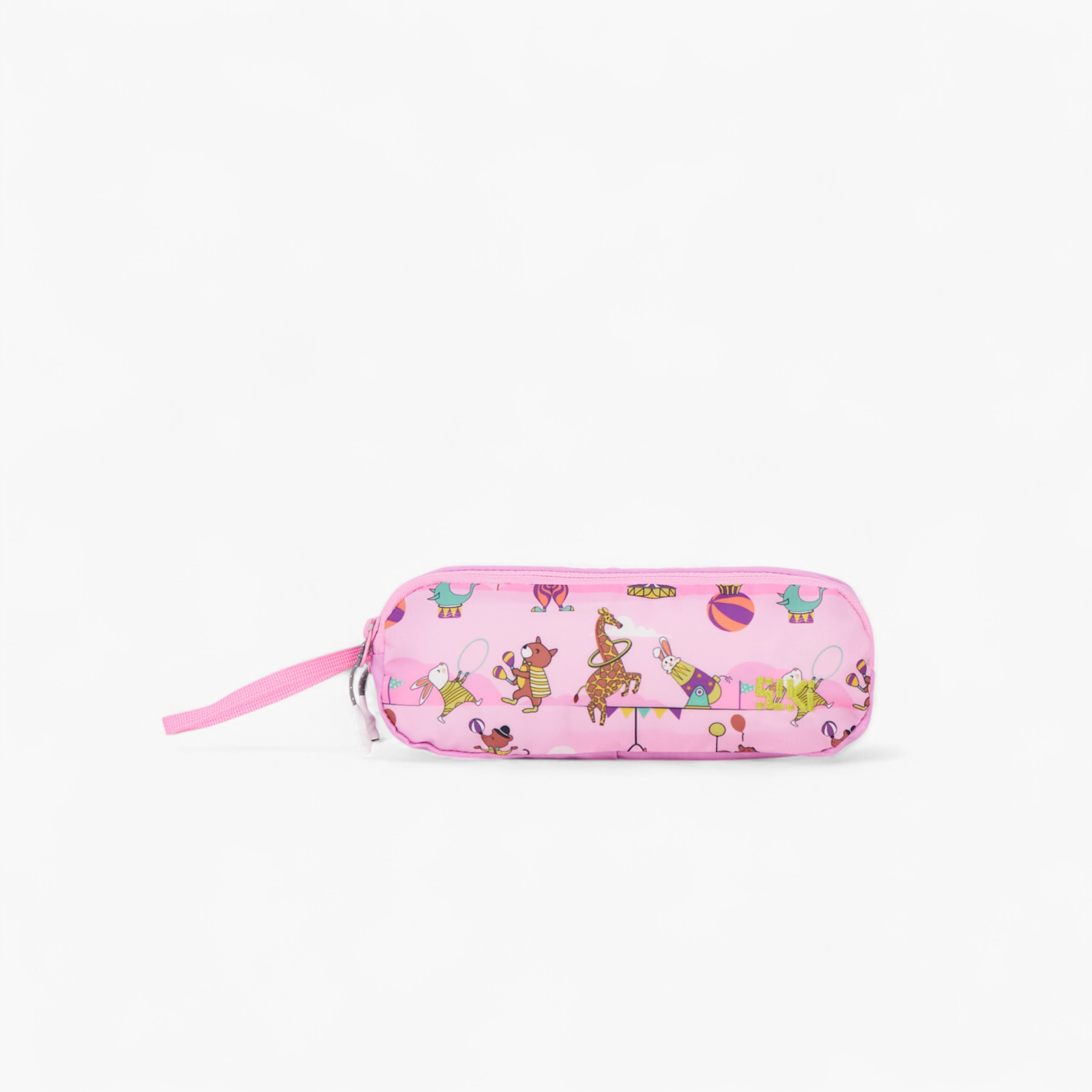 مقلمة بقسمين وسحاب إغلاق وطبعات سيرك من وايلدكرافت-school-stationery-pencilcases-image-1