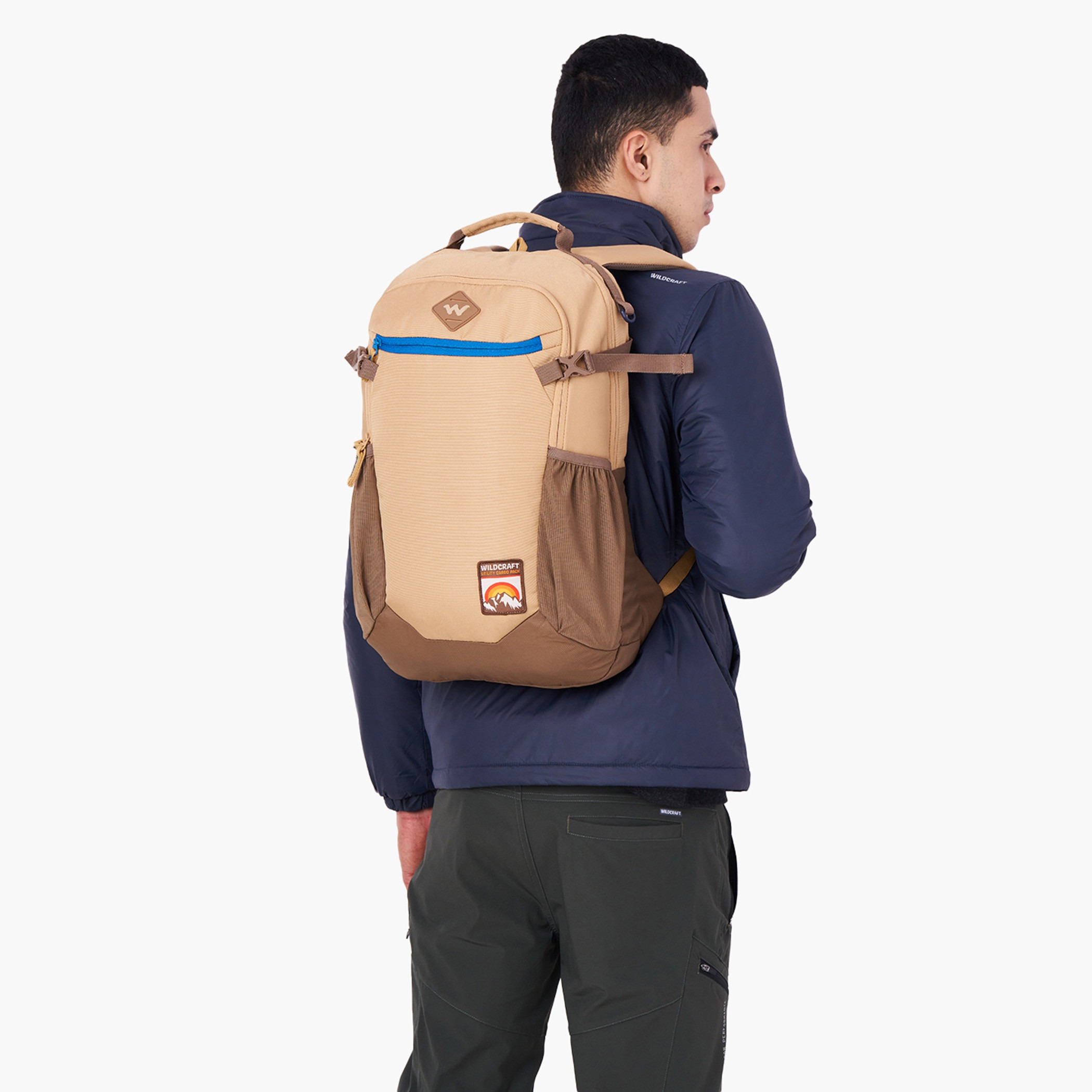 Wildcraft Solid Backpack with Adjustable Straps and Zip Closure - 18x29x49 cms-school-bagsandbackpacks-backpacks-image-3