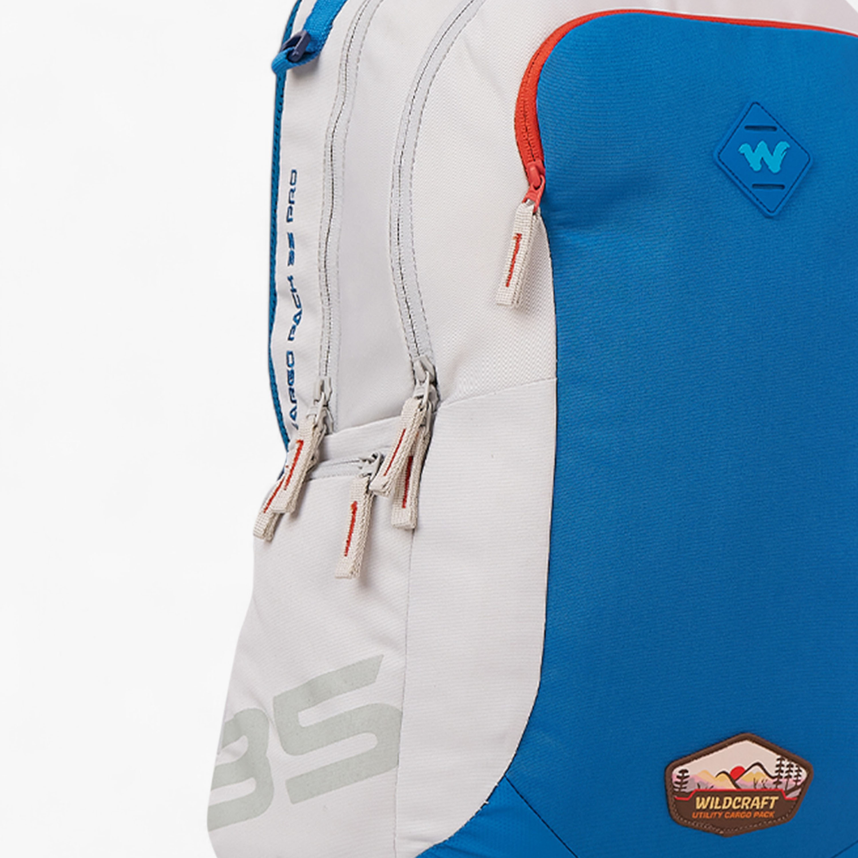 Wildcraft Panelled Backpack with Adjustable Straps and Zip Closure - 20x33x51 cms-school-bagsandbackpacks-backpacks-image-4