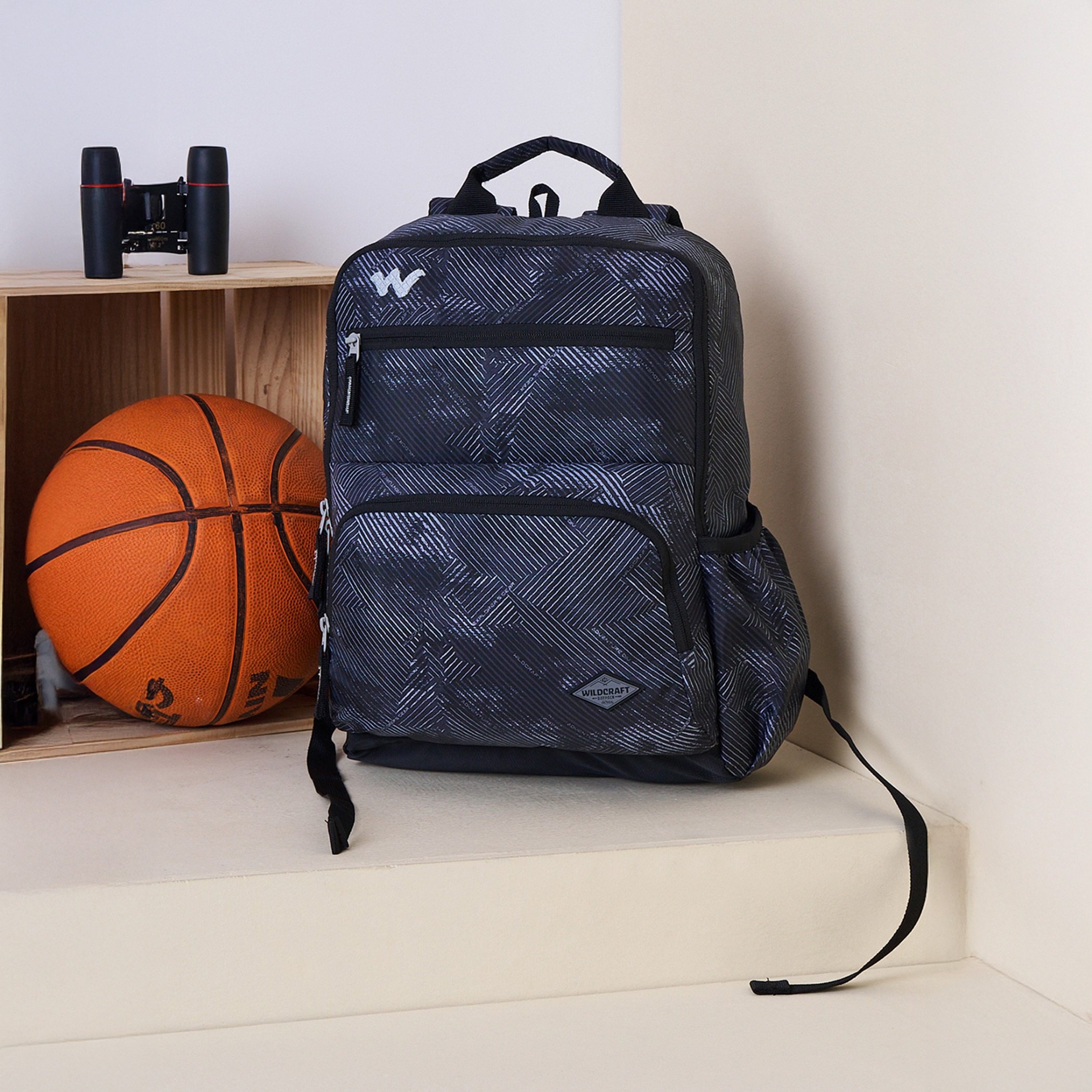 Wildcraft Printed Backpack with Adjustable Straps and Zip Closure - 15x28x39 cms-school-bagsandbackpacks-backpacks-image-11