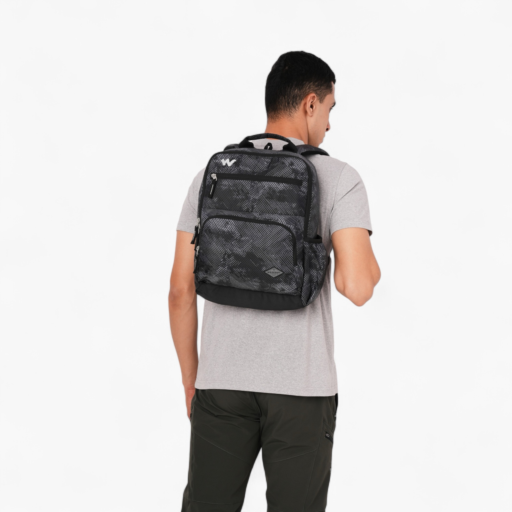 Wildcraft Printed Backpack with Adjustable Straps and Zip Closure - 15x28x39 cms-school-bagsandbackpacks-backpacks-image-3
