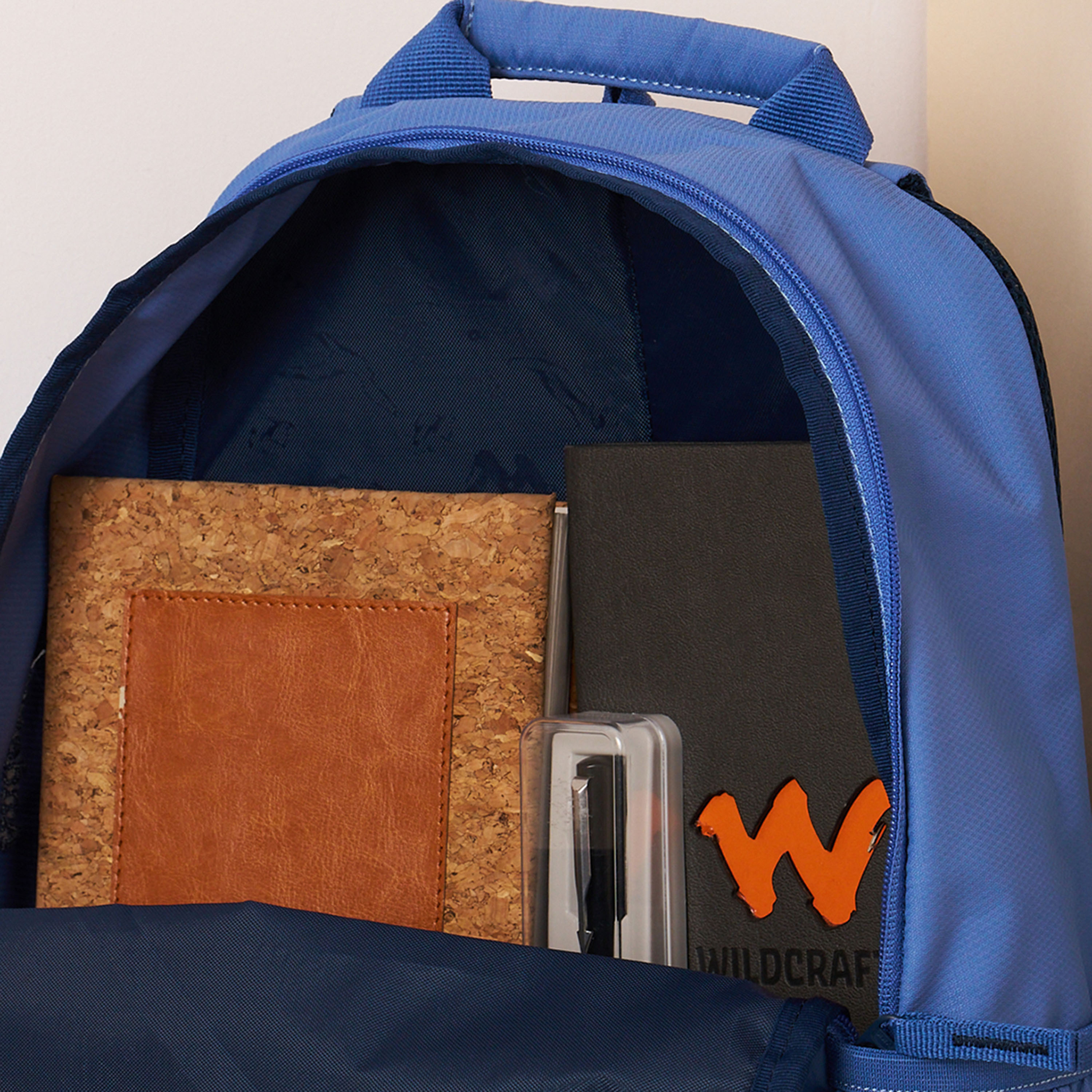 Wildcraft Solid Backpack with Adjustable Straps and Zip Closure - 15x28x39 cms-school-bagsandbackpacks-backpacks-image-10