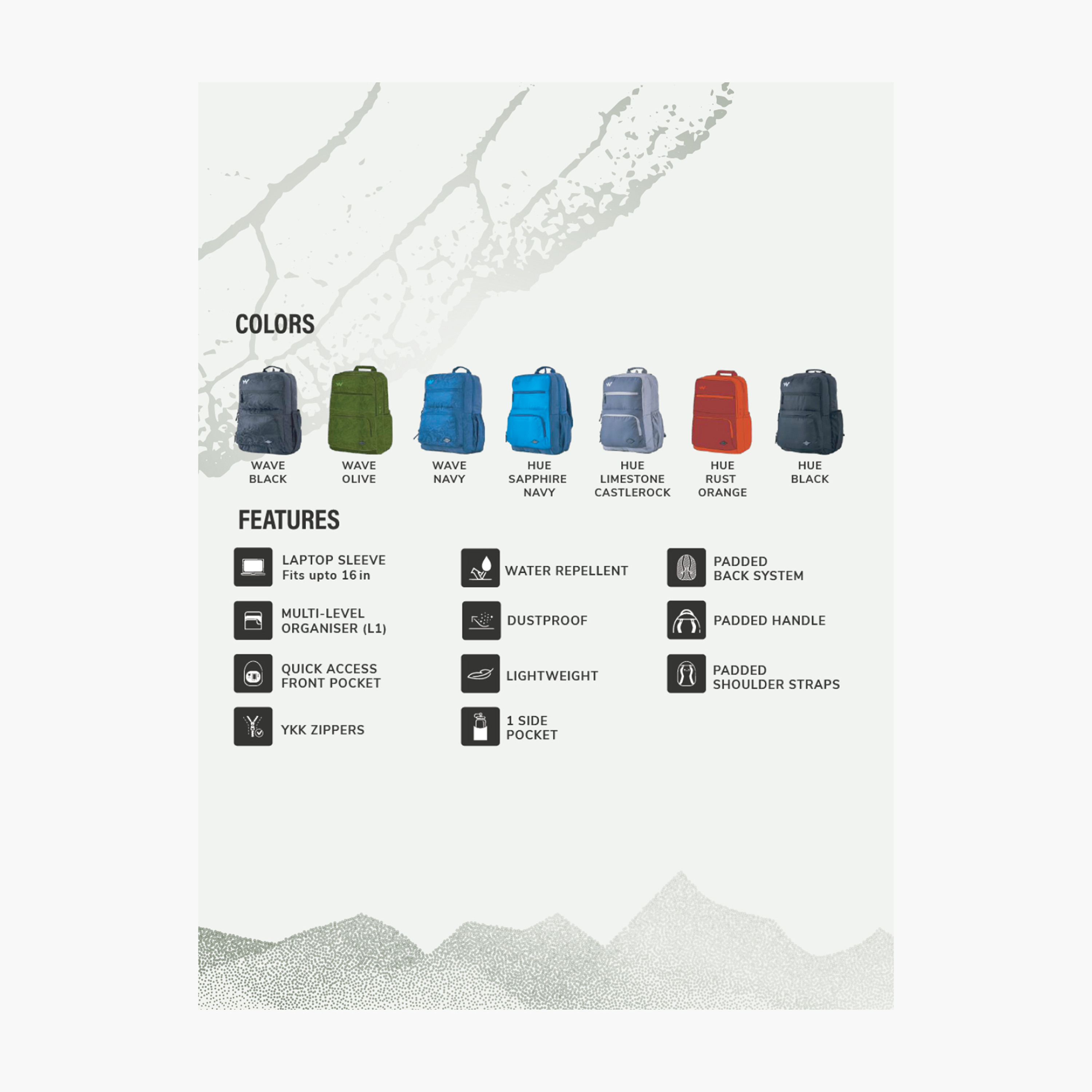 شنطة مدرسية سادة بحمالات كتف قابلة للتعديل من وايلدكرافت - 25×32×47 سم-school-bagsandbackpacks-backpacks-image-5