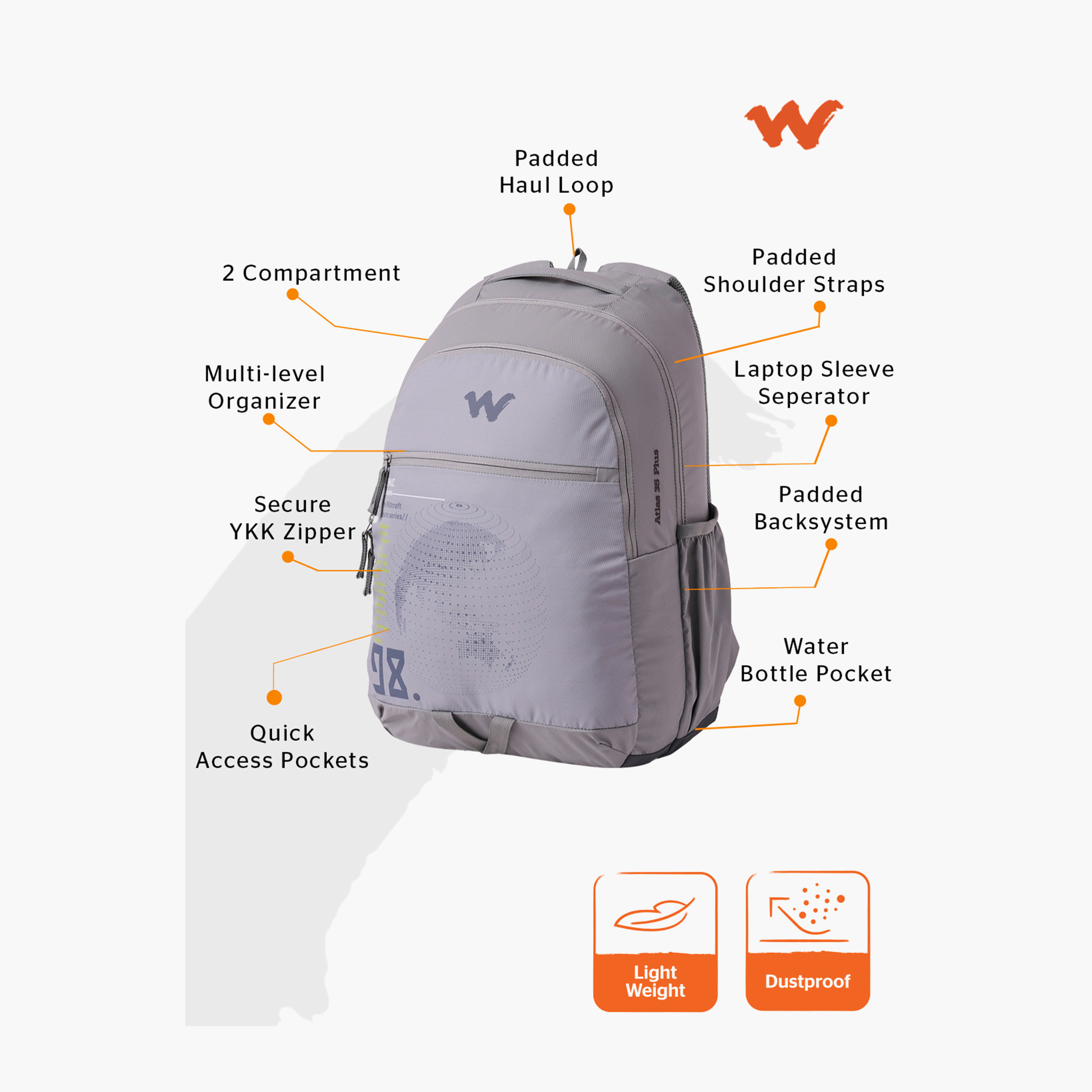 شنطة مدرسية بطبعات وحمّالات كتف قابلة للتعديل من وايلدكرافت - 19×32×47 سم-school-bagsandbackpacks-backpacks-image-12