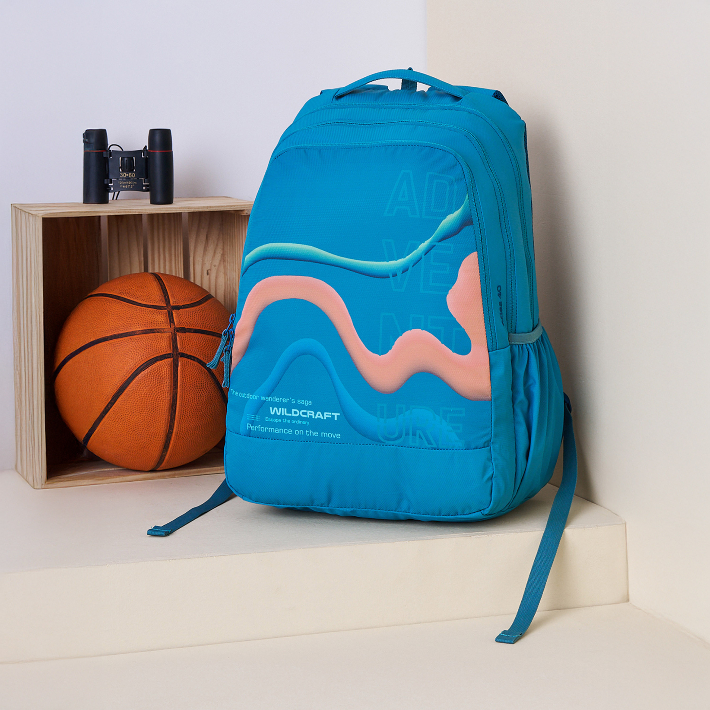 شنطة مدرسية بطبعات جرافيك وحمالات كتف قابلة للتعديل من وايلدكرافت - 21×34×48 سم-school-bagsandbackpacks-backpacks-image-11