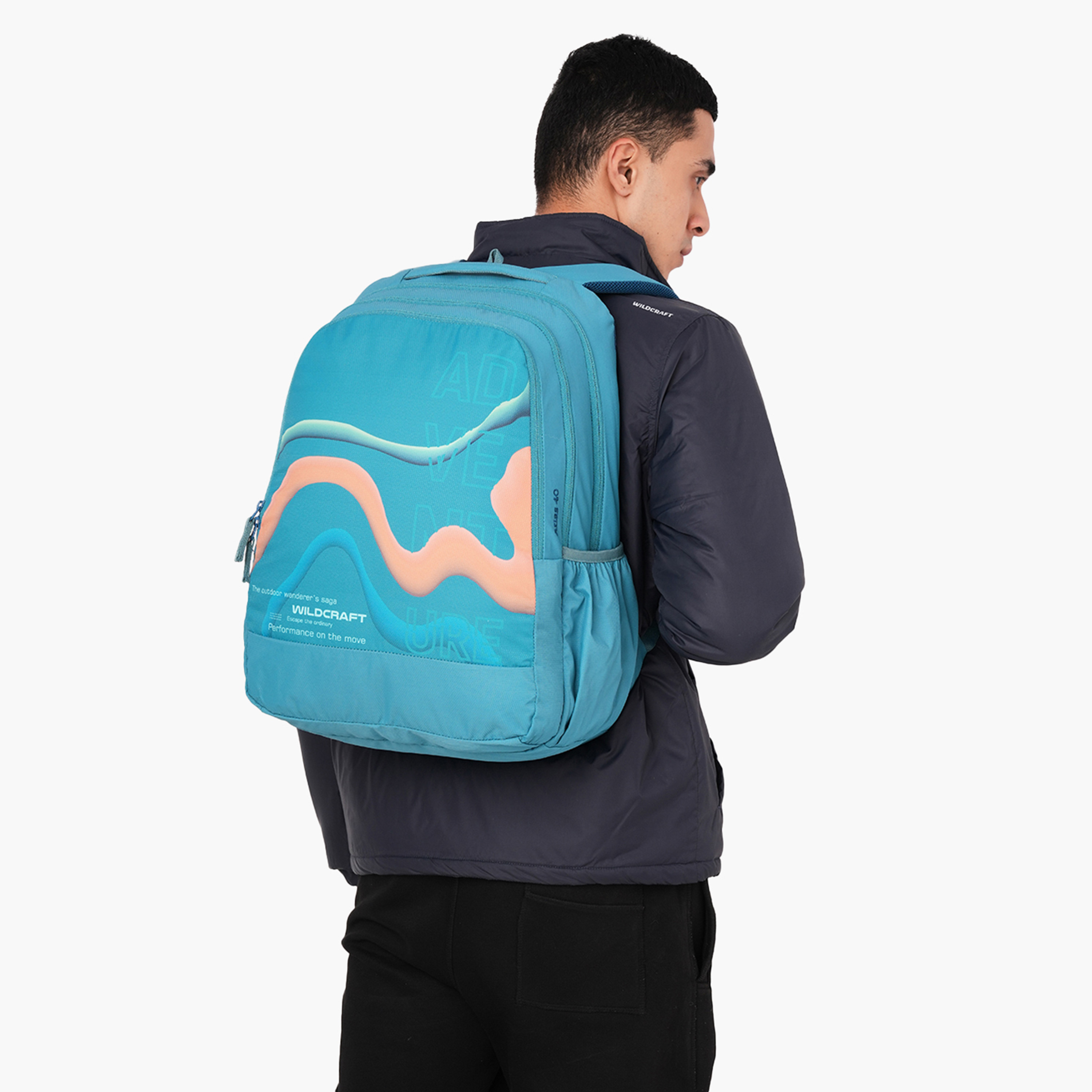 شنطة مدرسية بطبعات جرافيك وحمالات كتف قابلة للتعديل من وايلدكرافت - 21×34×48 سم-school-bagsandbackpacks-backpacks-image-3