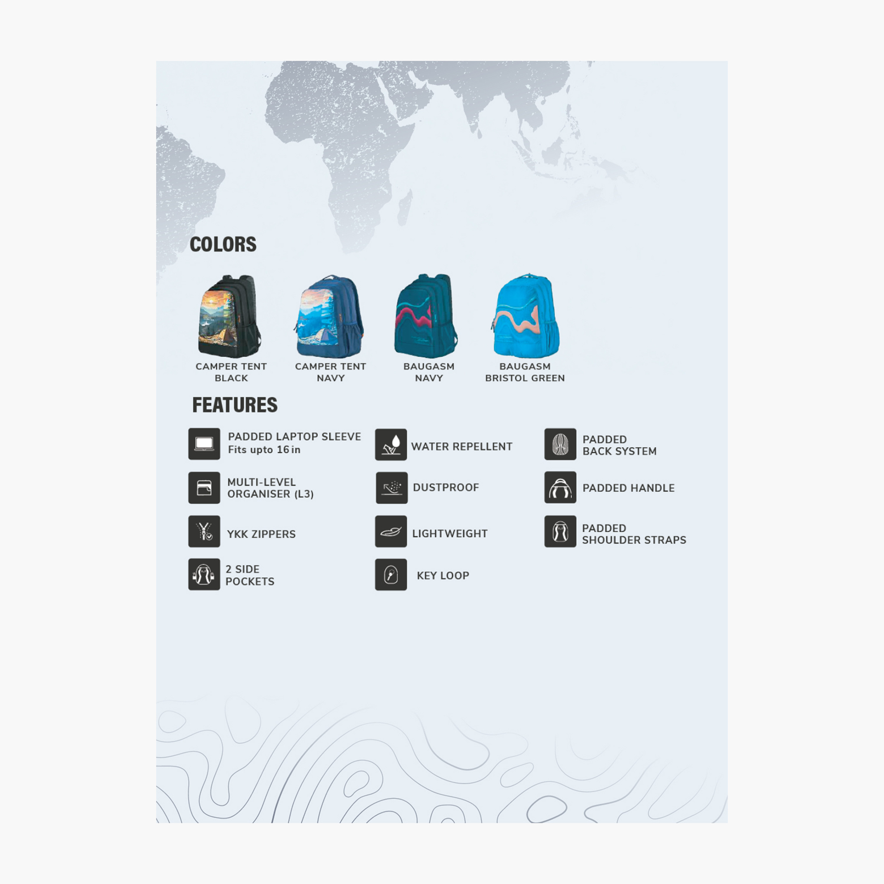 شنطة مدرسية بطبعات جرافيك وحمالات كتف قابلة للتعديل من وايلدكرافت - 21×34×48 سم-school-bagsandbackpacks-backpacks-image-4