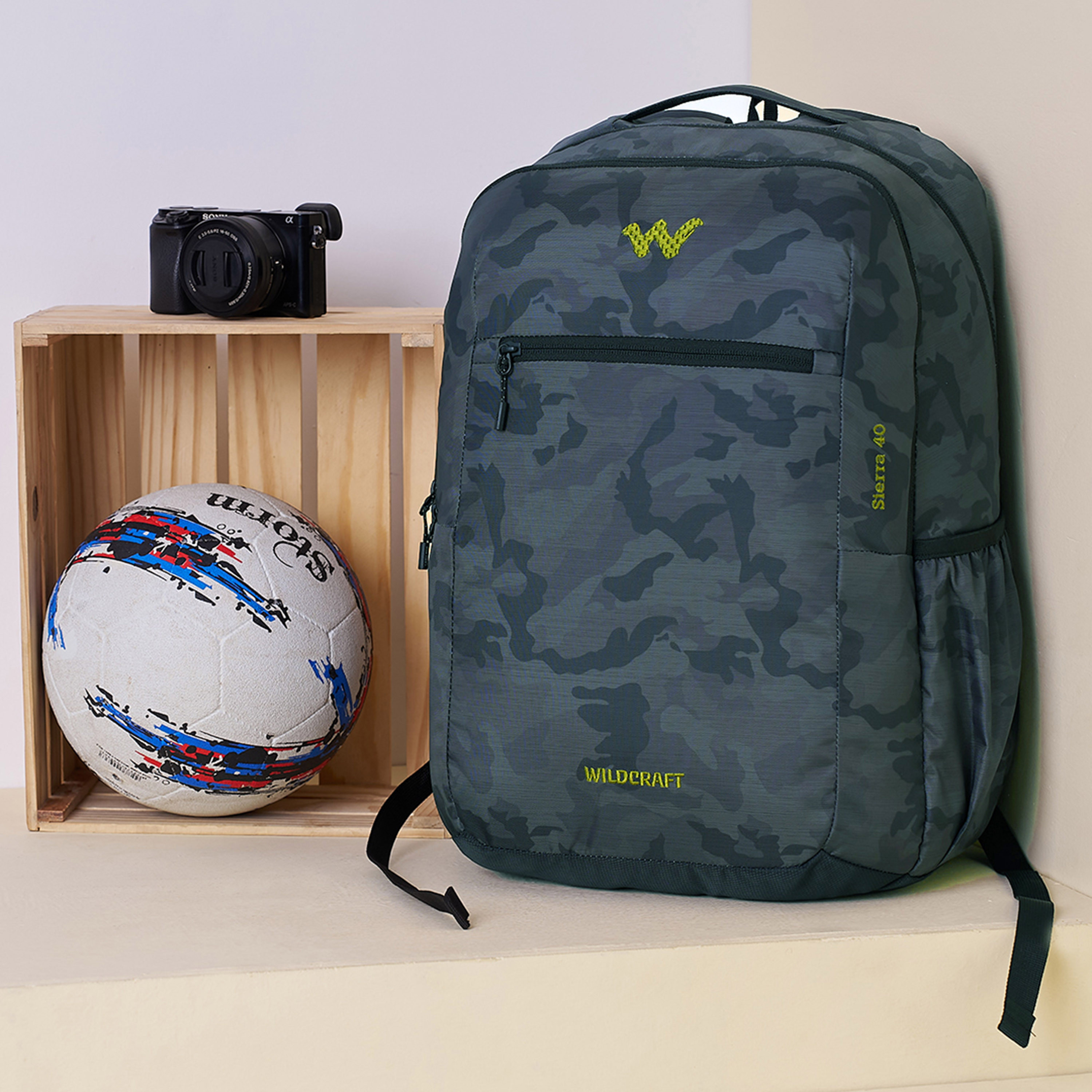 شنطة ظهر بطبعات تمويه مع حمالات كتف قابلة للتعديل من وايلدكرافت - 24×32×47 سم-school-bagsandbackpacks-backpacks-image-11