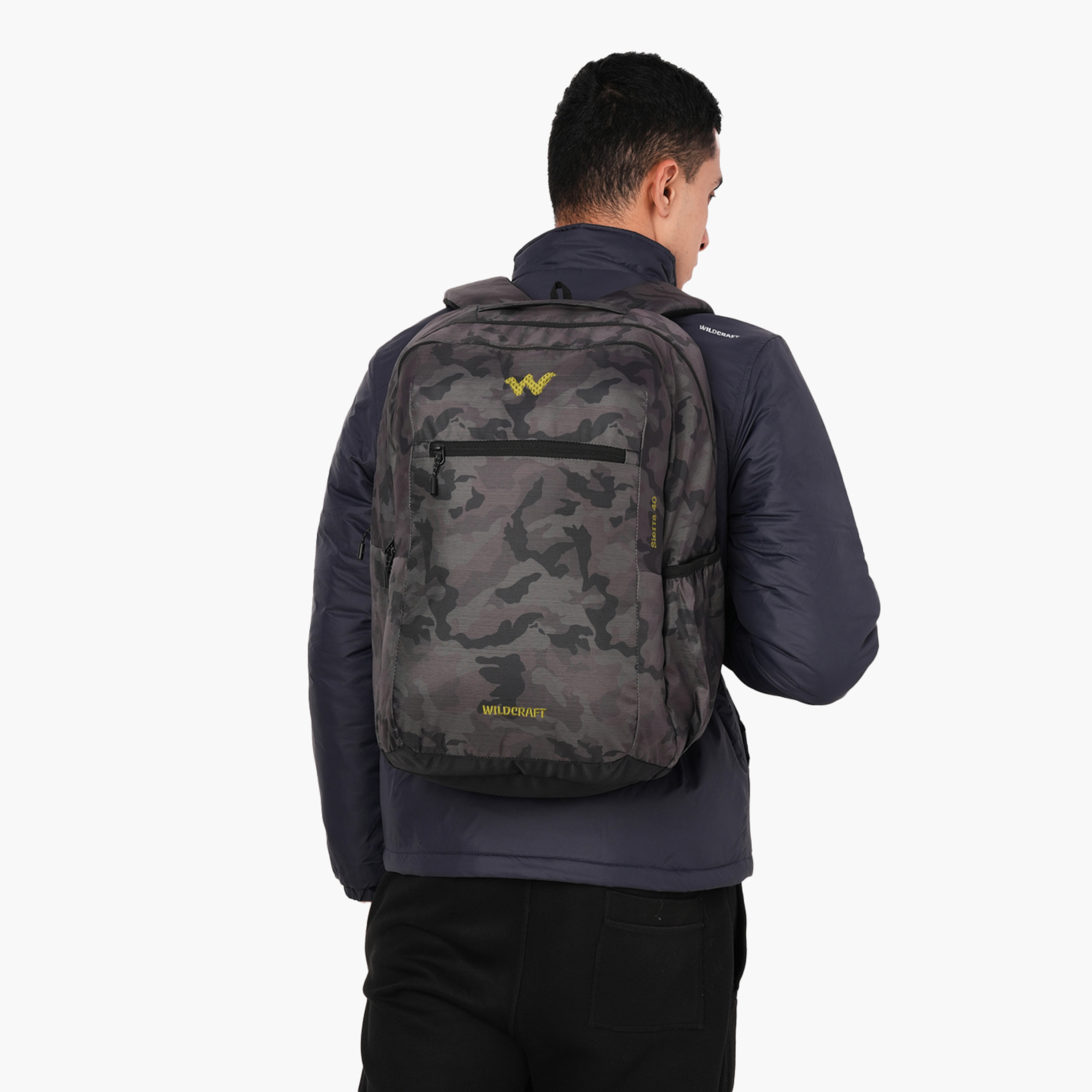 شنطة ظهر بطبعات تمويه مع حمالات كتف قابلة للتعديل من وايلدكرافت - 24×32×47 سم-school-bagsandbackpacks-backpacks-image-3