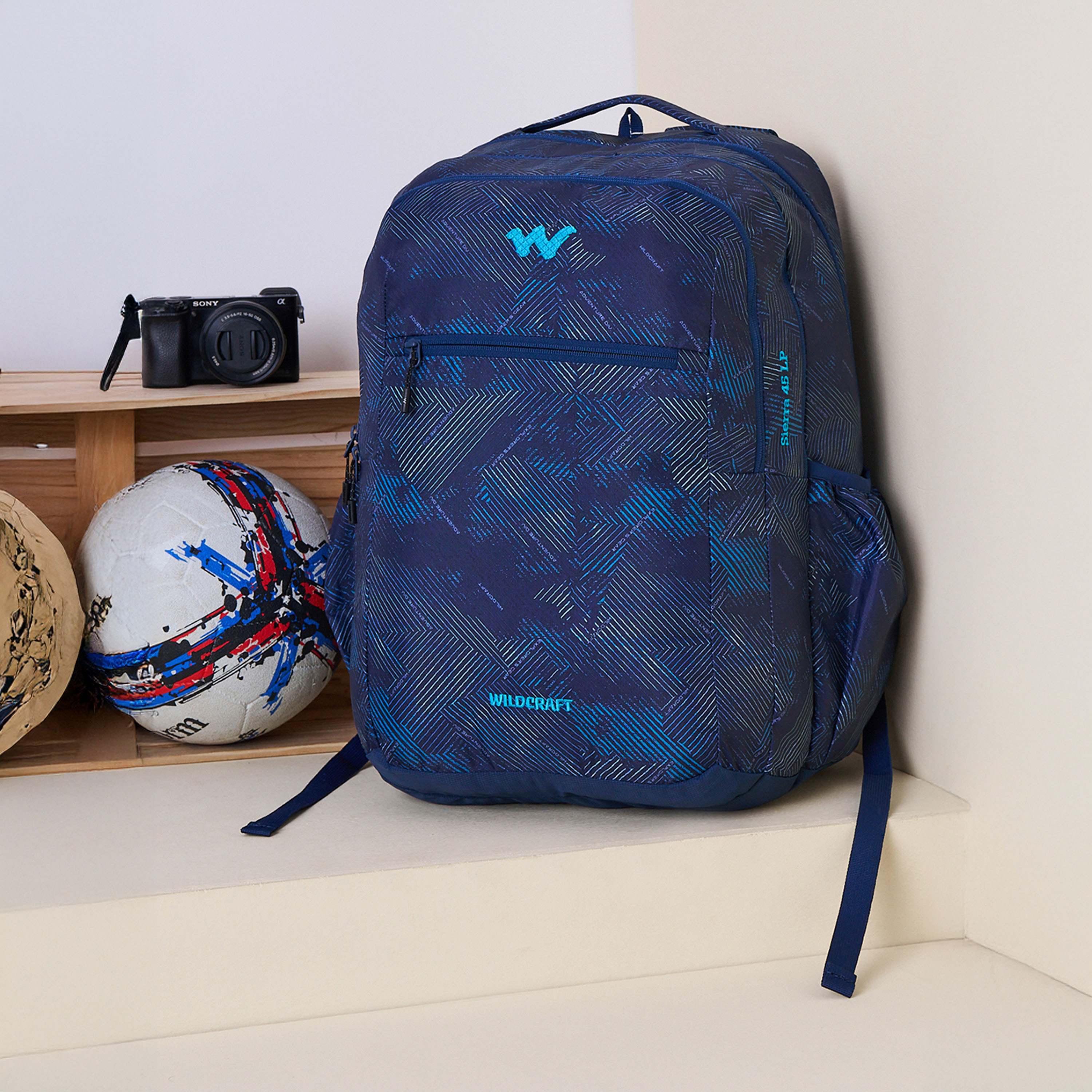 شنطة ظهر بطبعات وحمّالات كتف قابلة للتعديل من وايلدكرافت - 25×33×48 سم-school-bagsandbackpacks-backpacks-image-12