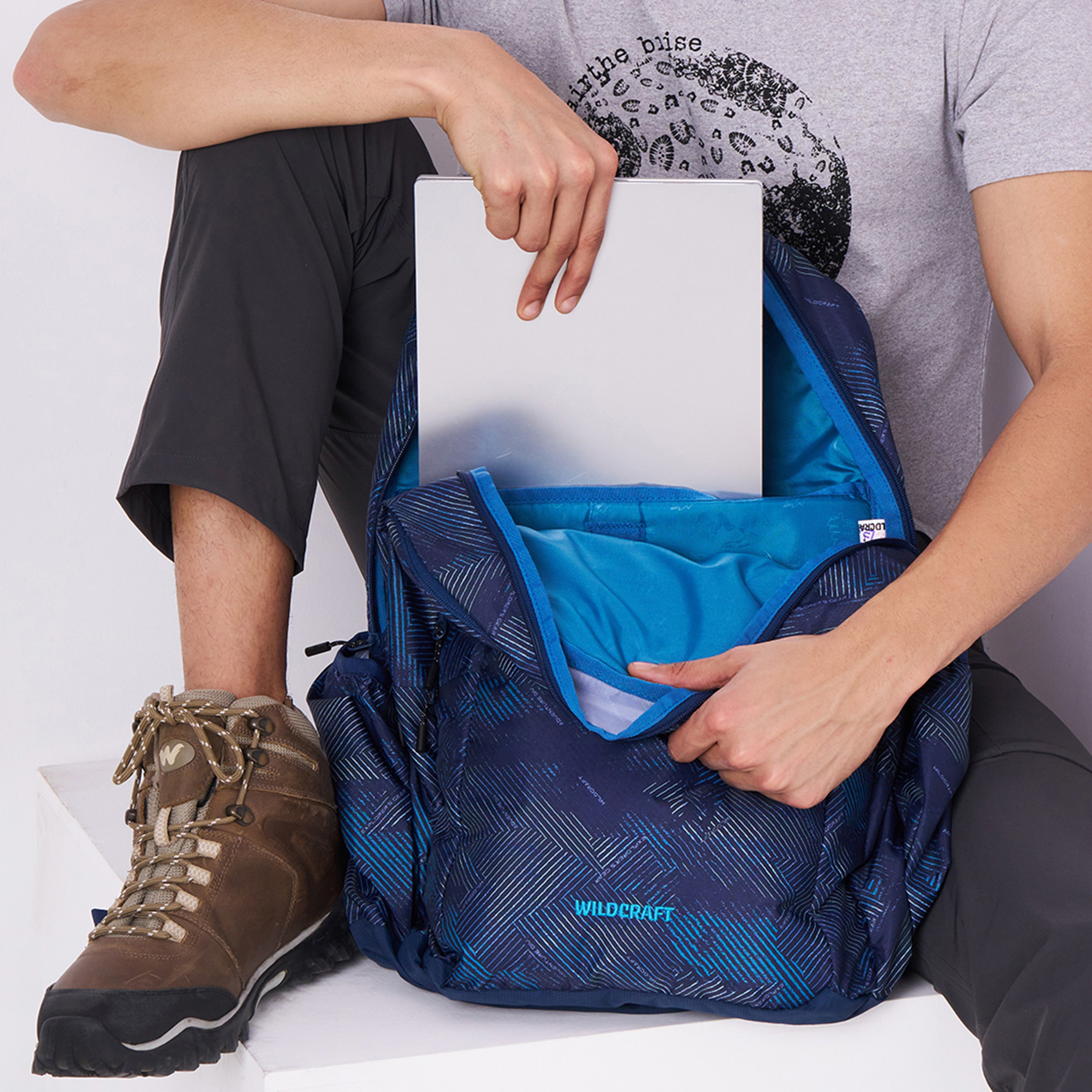 شنطة ظهر بطبعات وحمّالات كتف قابلة للتعديل من وايلدكرافت - 25×33×48 سم-school-bagsandbackpacks-backpacks-image-4