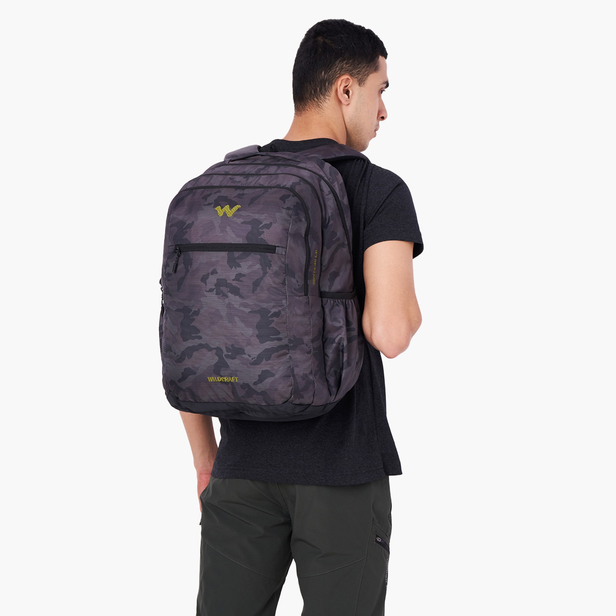 Wildcraft Camouflage Print Backpack with Adjustable Shoulder Straps - 25x33x48 cms-school-bagsandbackpacks-backpacks-image-3