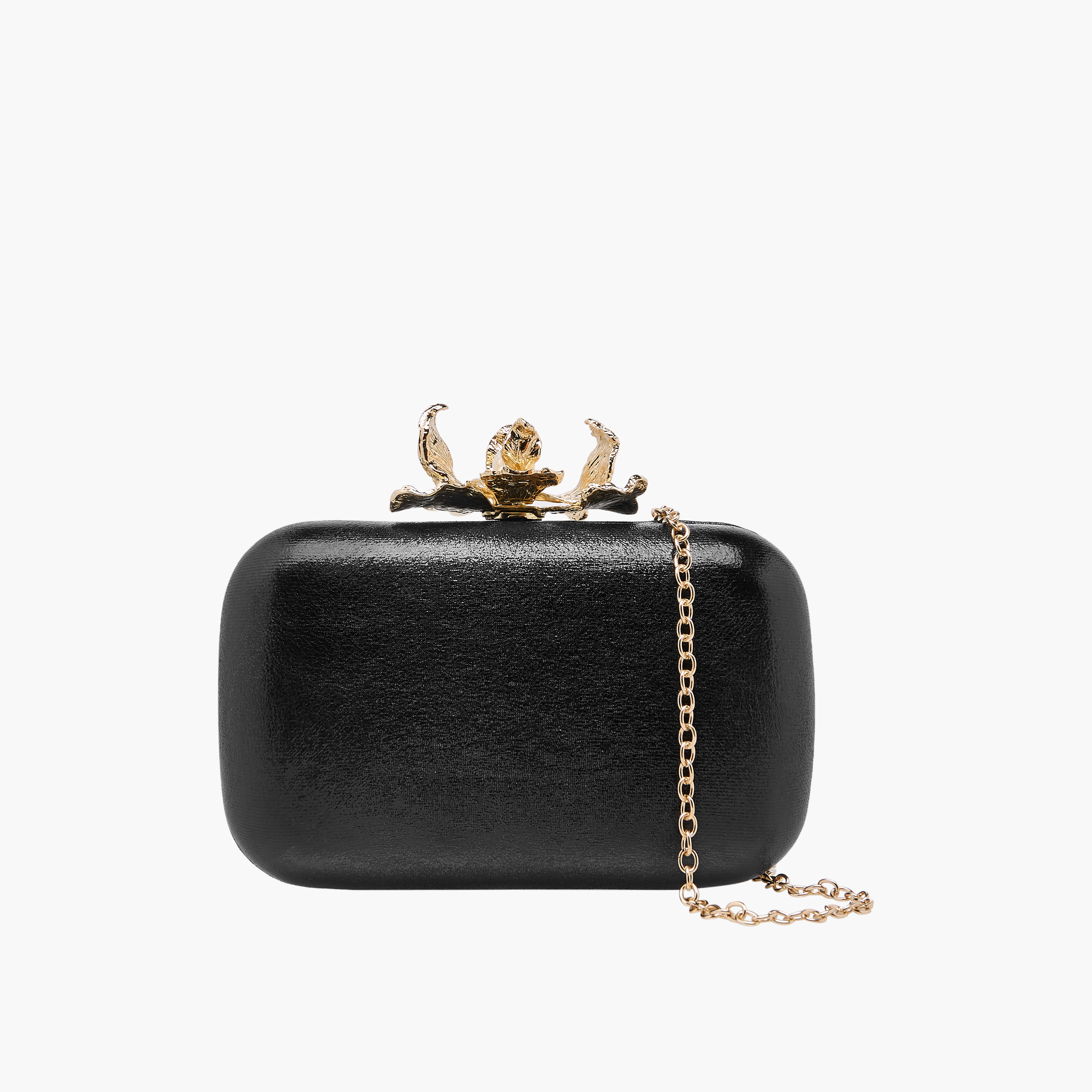 شنطة كلاتش بزينة أزهار وحزام سلسلة قابل للفصل من ساشا-women-bagsandwallets-handbags-image-1