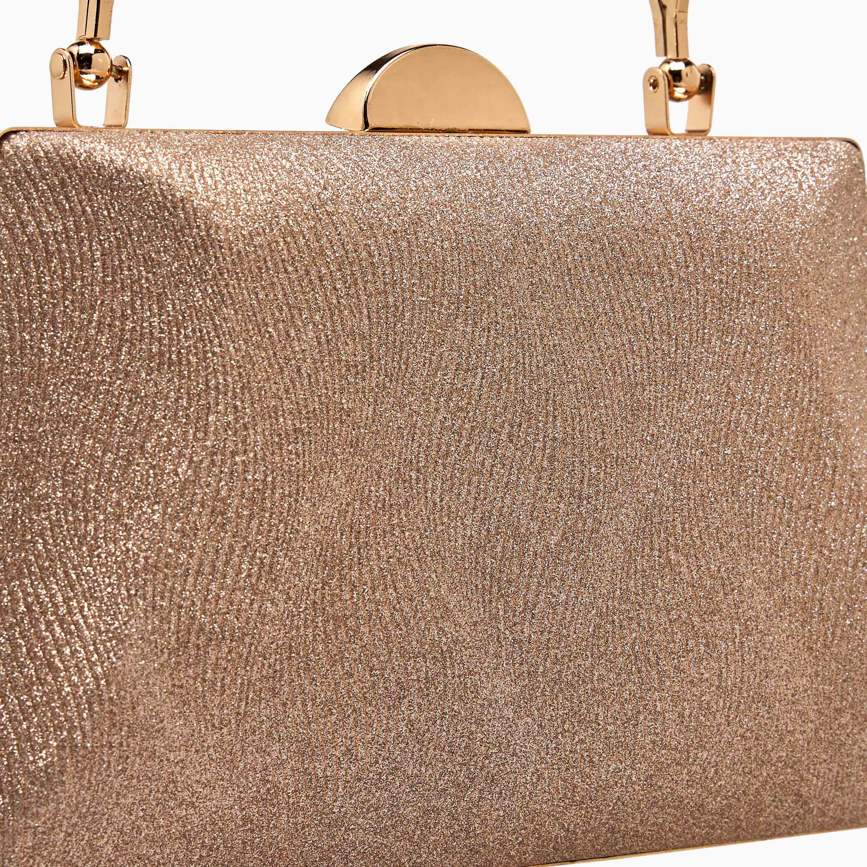 Sasha Glitter Embellished Clutch with Chain Strap-women-bagsandwallets-handbags-image-5