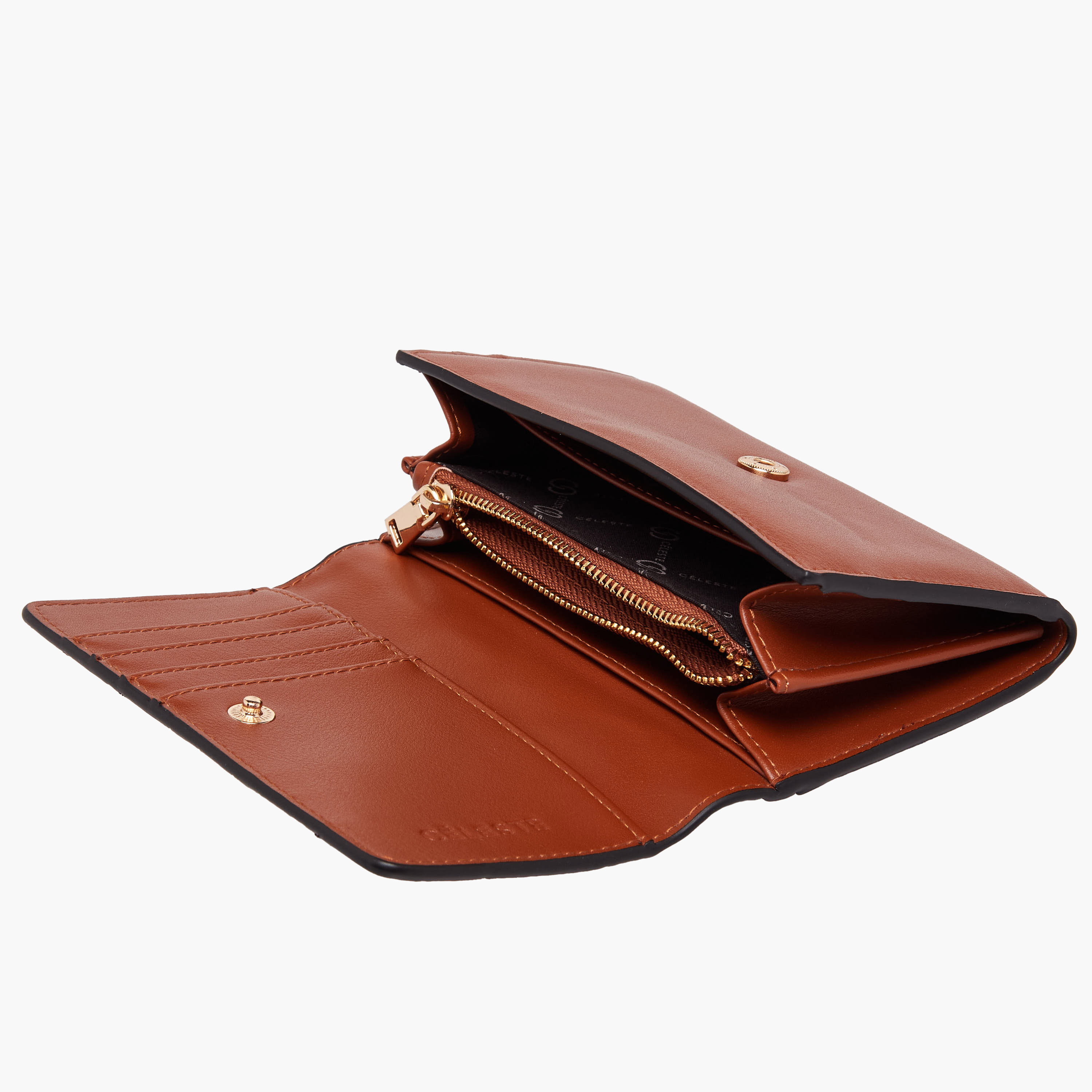 Celeste Metallic Accent Wallet with Button Closure-women-bagsandwallets-handbags-image-5