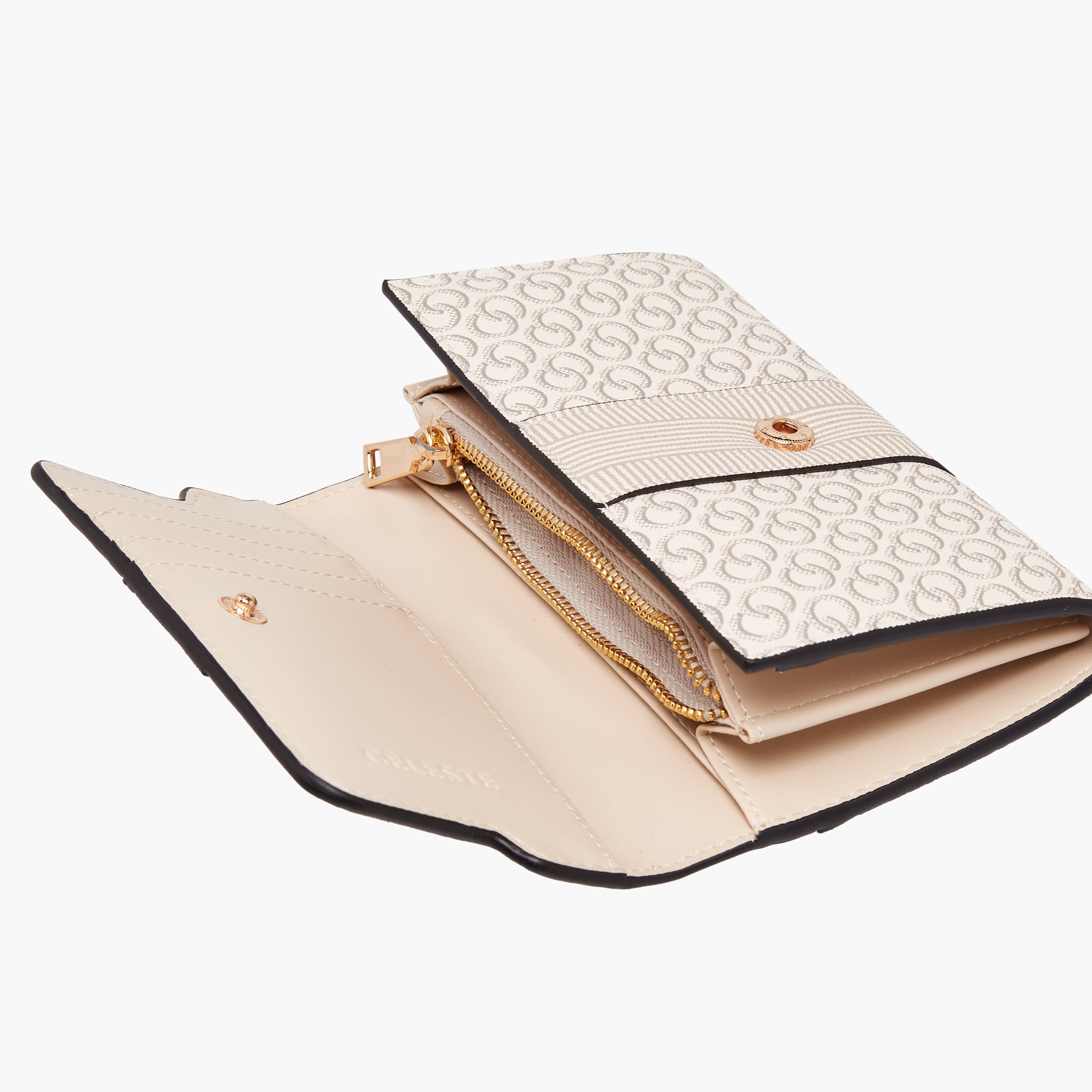 Celeste Monogram Print Wallet with Button Closure-women-bagsandwallets-handbags-image-5