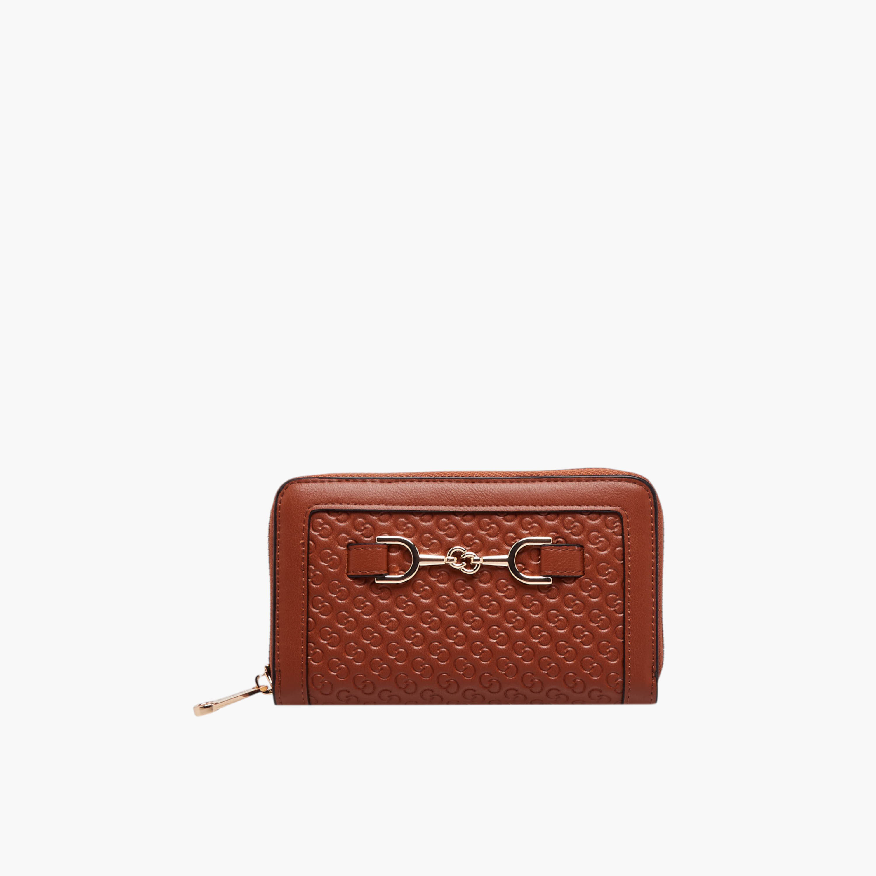Celeste Monogram Embossed Zip-Around Wallet-women-bagsandwallets-wallets-image-1