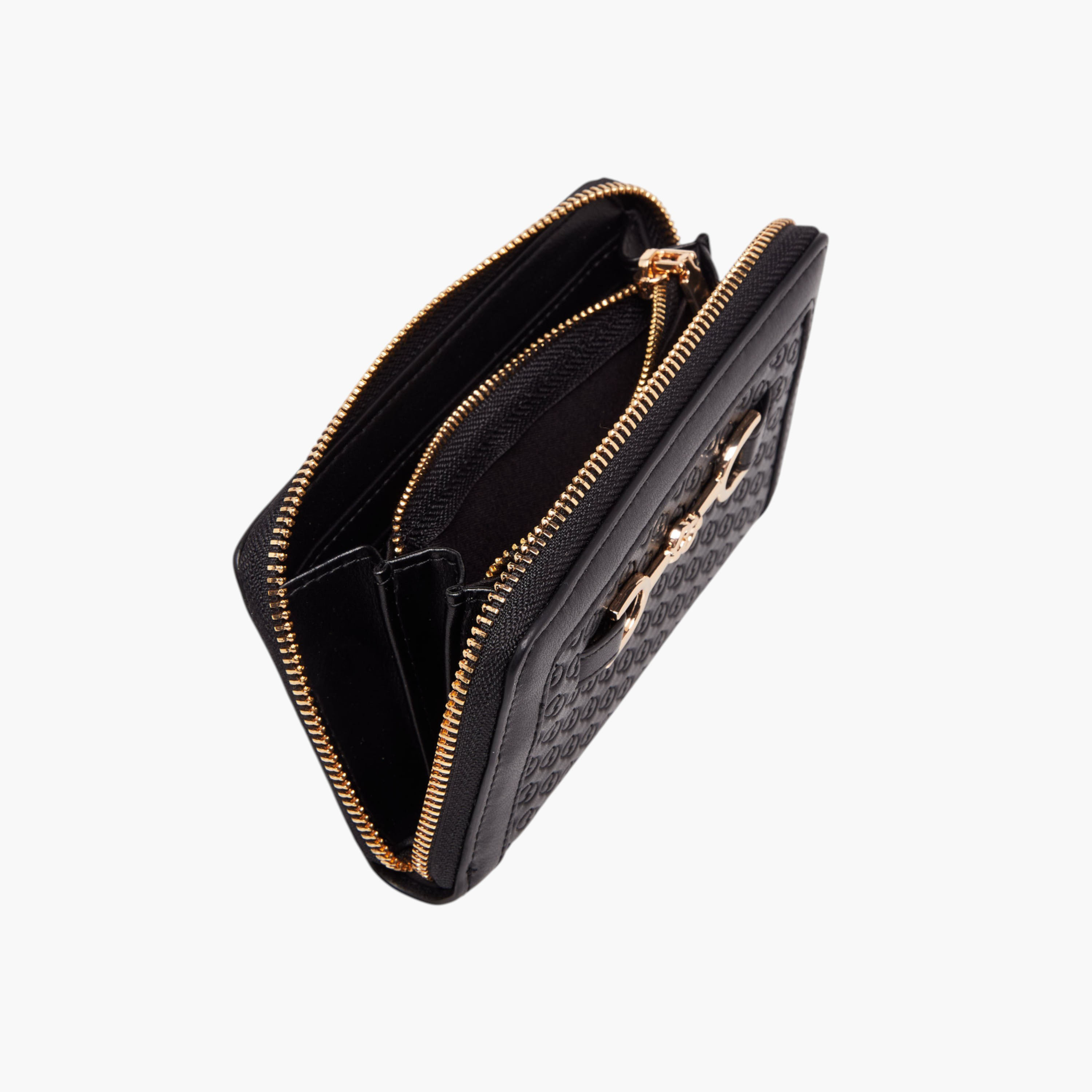 محفظة بسحاب ونقوش مونوجرام من سيليست-women-bagsandwallets-wallets-image-5