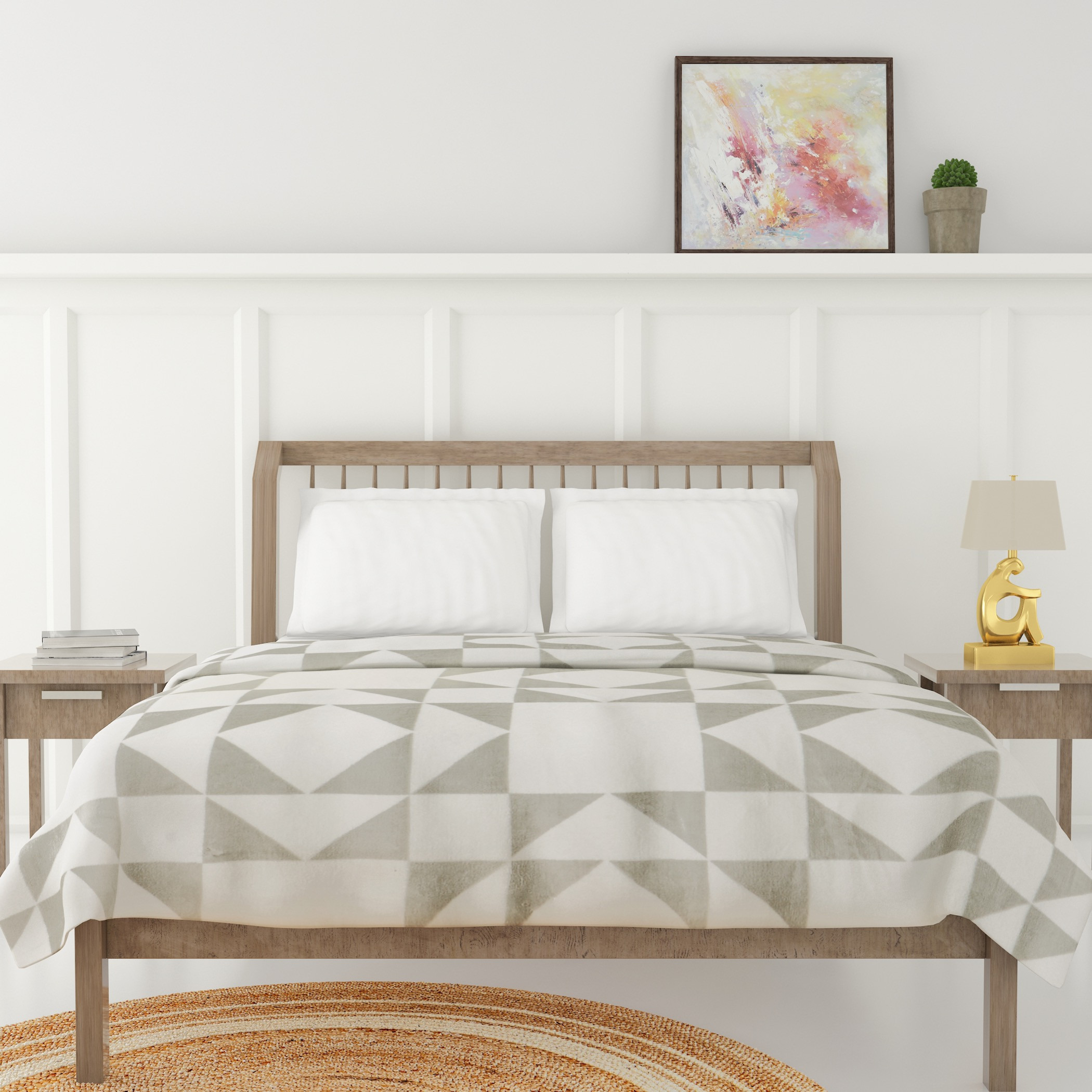 Luxury Soft Plush Flannel Blanket - 200x200 cms-household-bedding-blankets-image-1