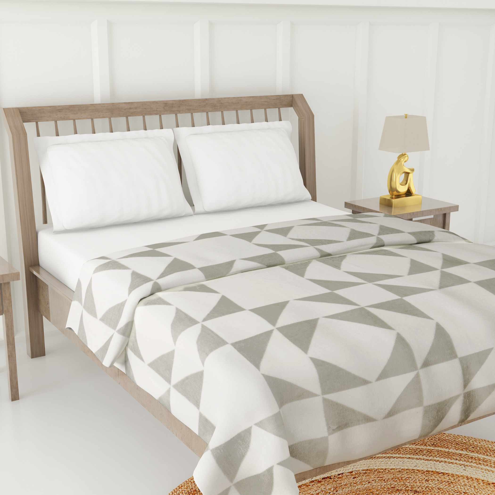 Luxury Soft Plush Flannel Blanket - 200x200 cms-household-bedding-blankets-image-3