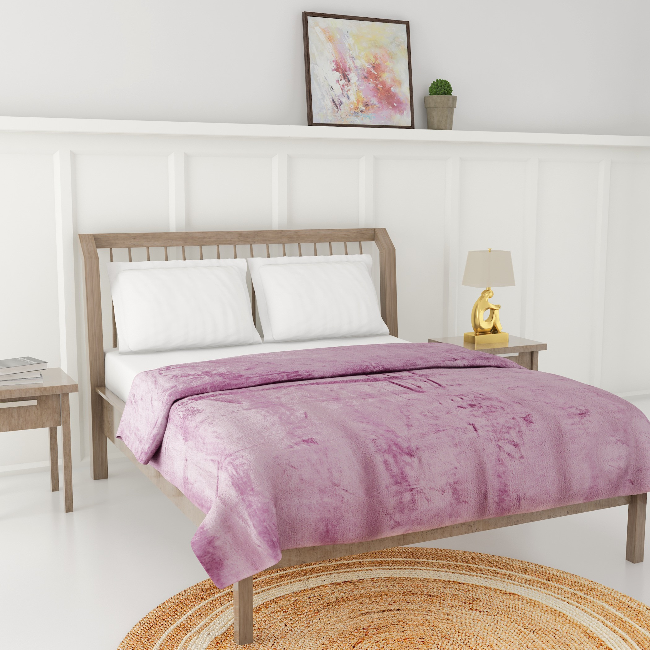 Luxury Soft Plush Flannel Blanket - 200x200 cms-household-cushionsandthrows-throwsandblankets-blankets-image-2