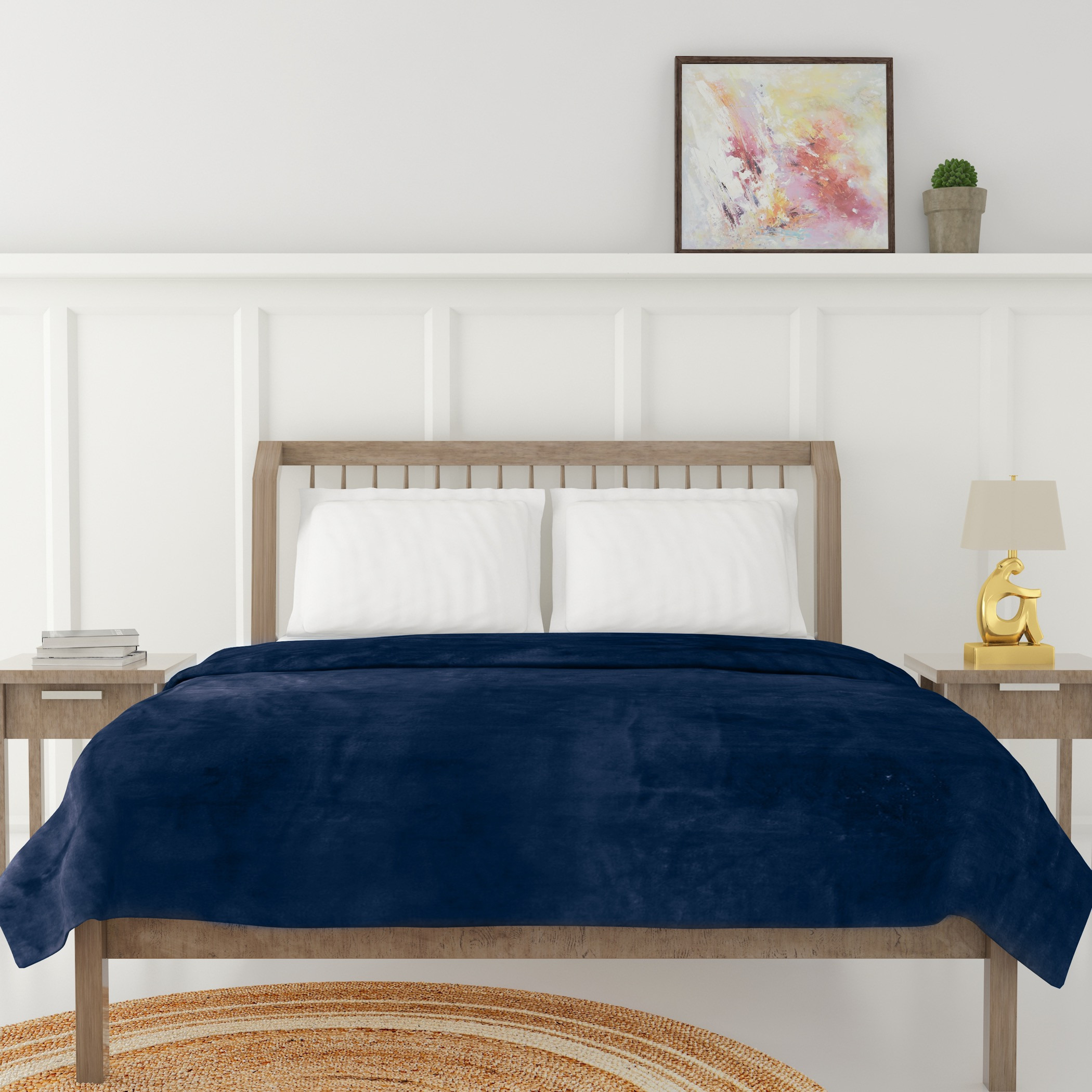 Luxury Soft Plush Flannel Blanket - 150x200 cms-household-cushionsandthrows-throwsandblankets-blankets-image-1