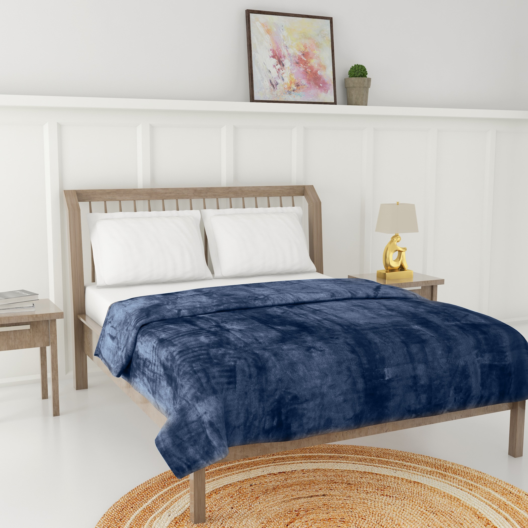 Luxury Soft Plush Flannel Blanket - 200x200 cms-household-cushionsandthrows-throwsandblankets-blankets-image-2