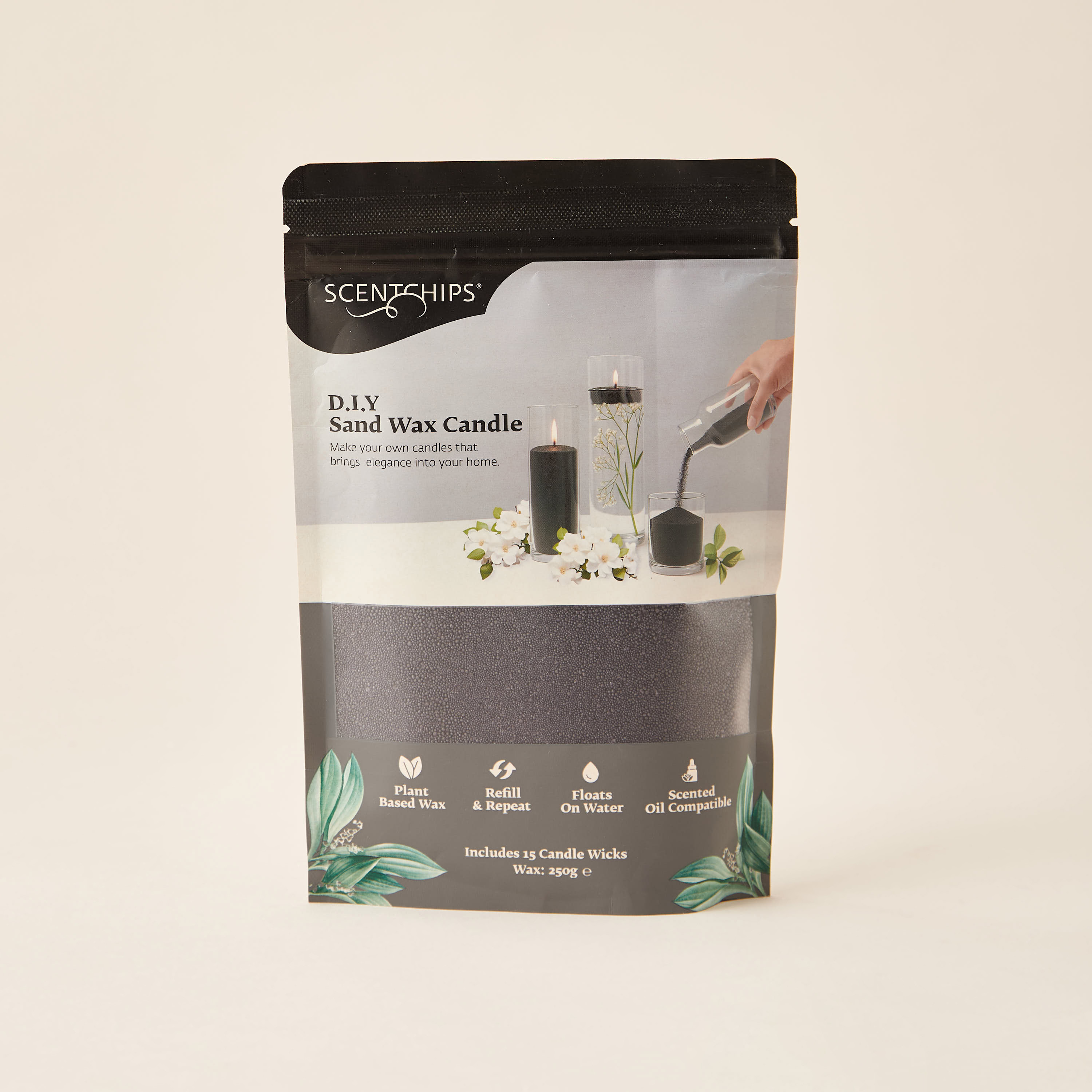 Scentchips DIY Unscented Sand Wax Candle with 30 Wicks - 500 gms-household-homefragrance-candles-image-5