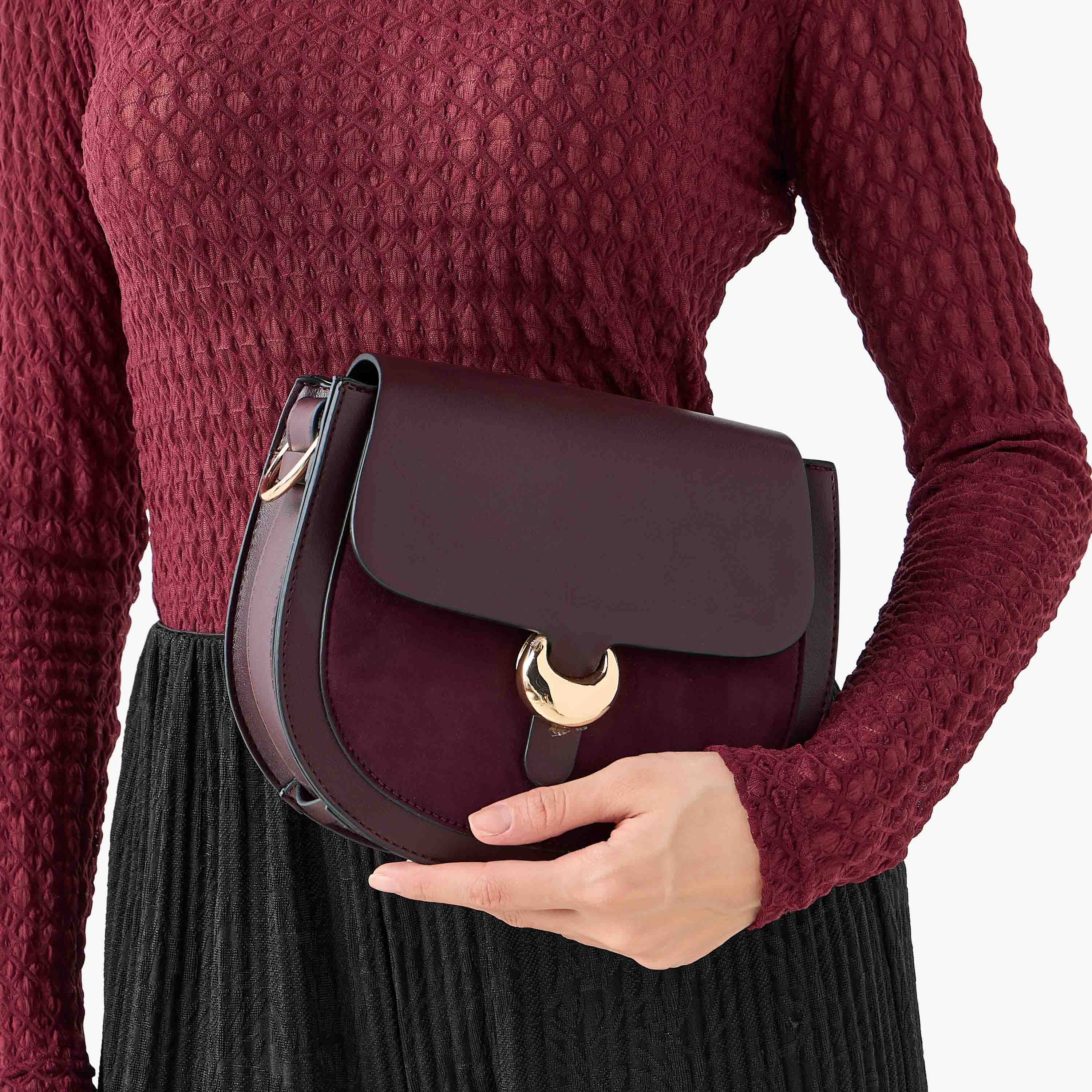 شنطة كروس بودي سادة بحزام قابل للفصل من لويلا جري فينيشيا-women-bagsandwallets-handbags-image-2