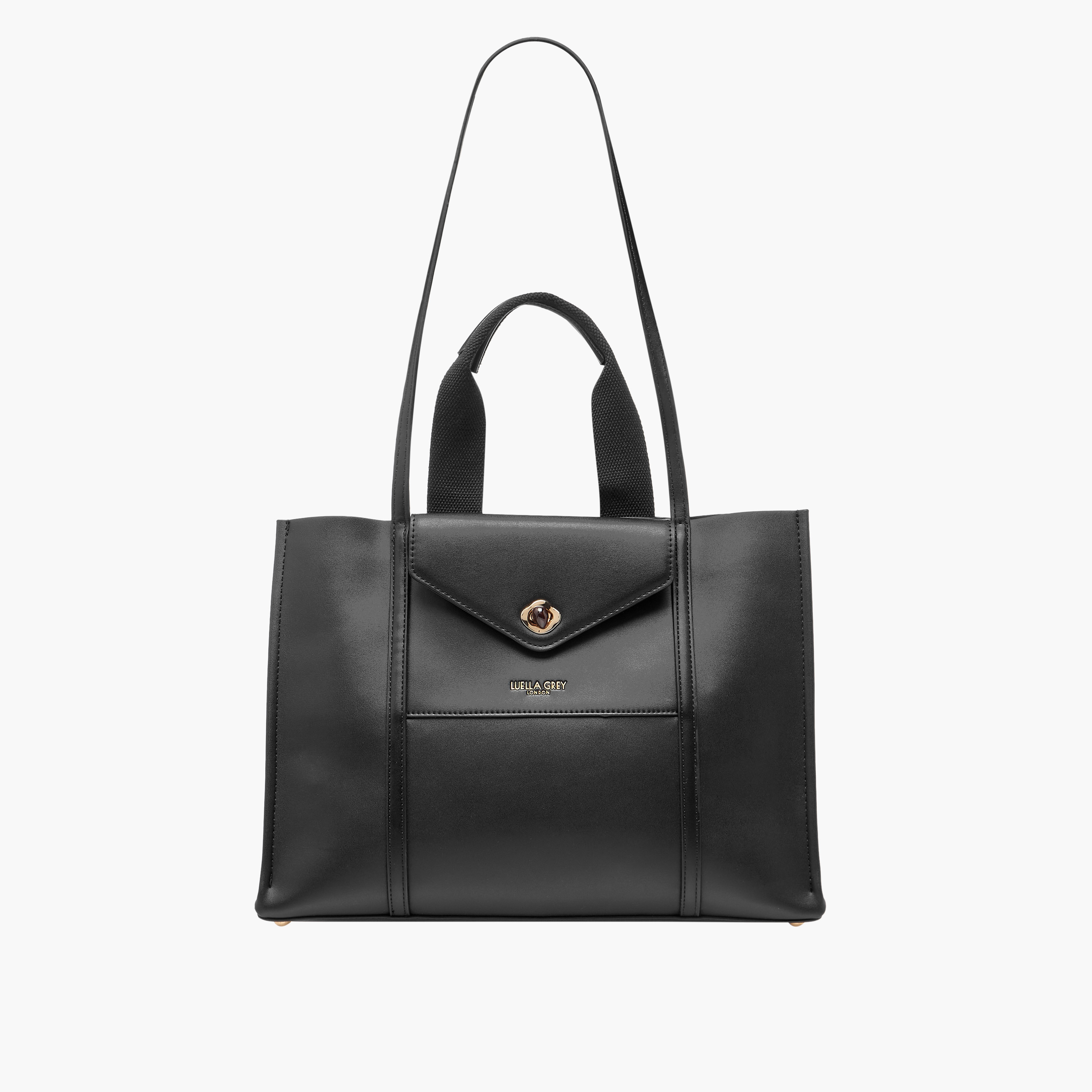 شنطة توتي أحادية اللون بمقابض من لويلا جري-women-bagsandwallets-handbags-image-1