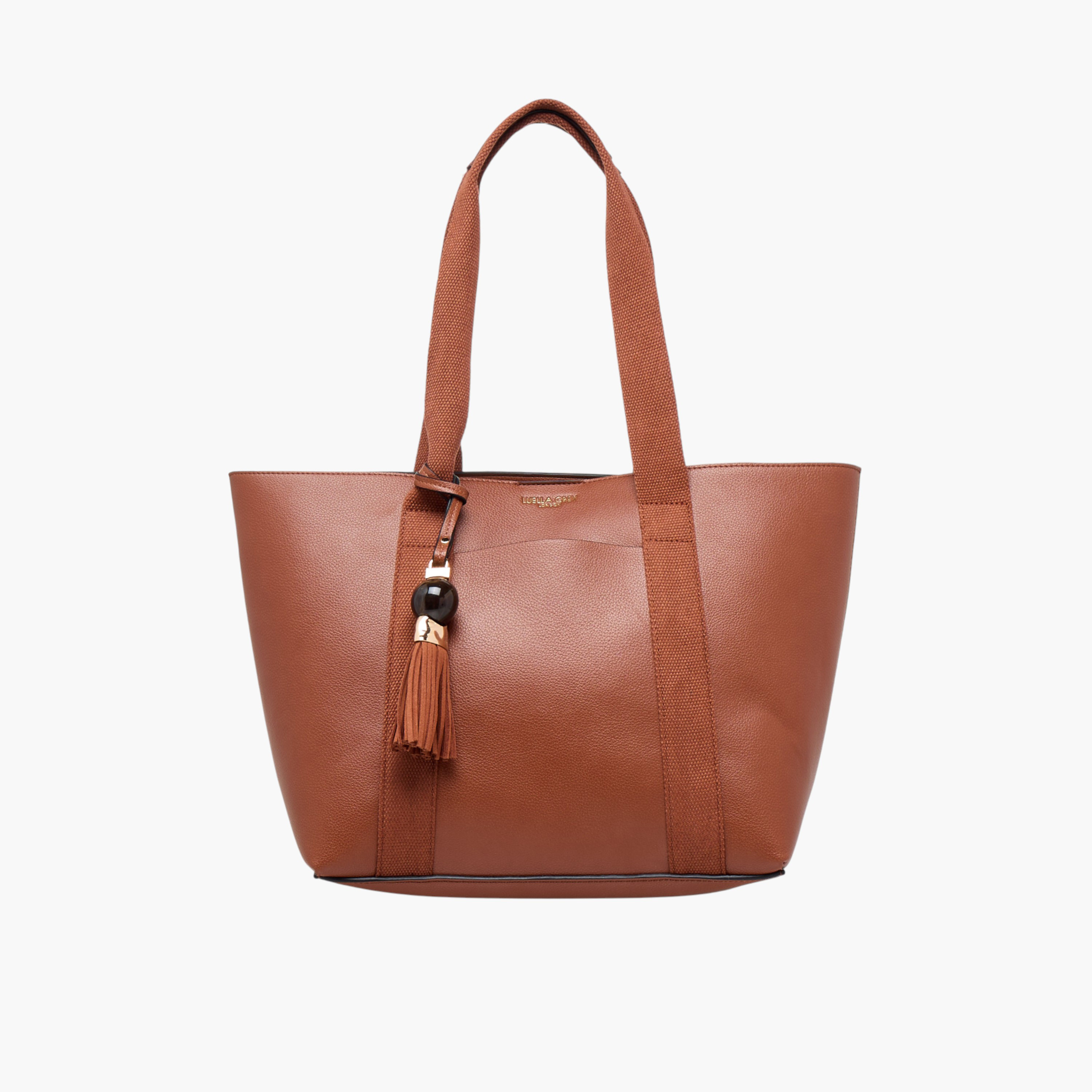 شنطة توت سادة مع شنطة صغيرة من لويلا جراي-women-bagsandwallets-handbags-image-3