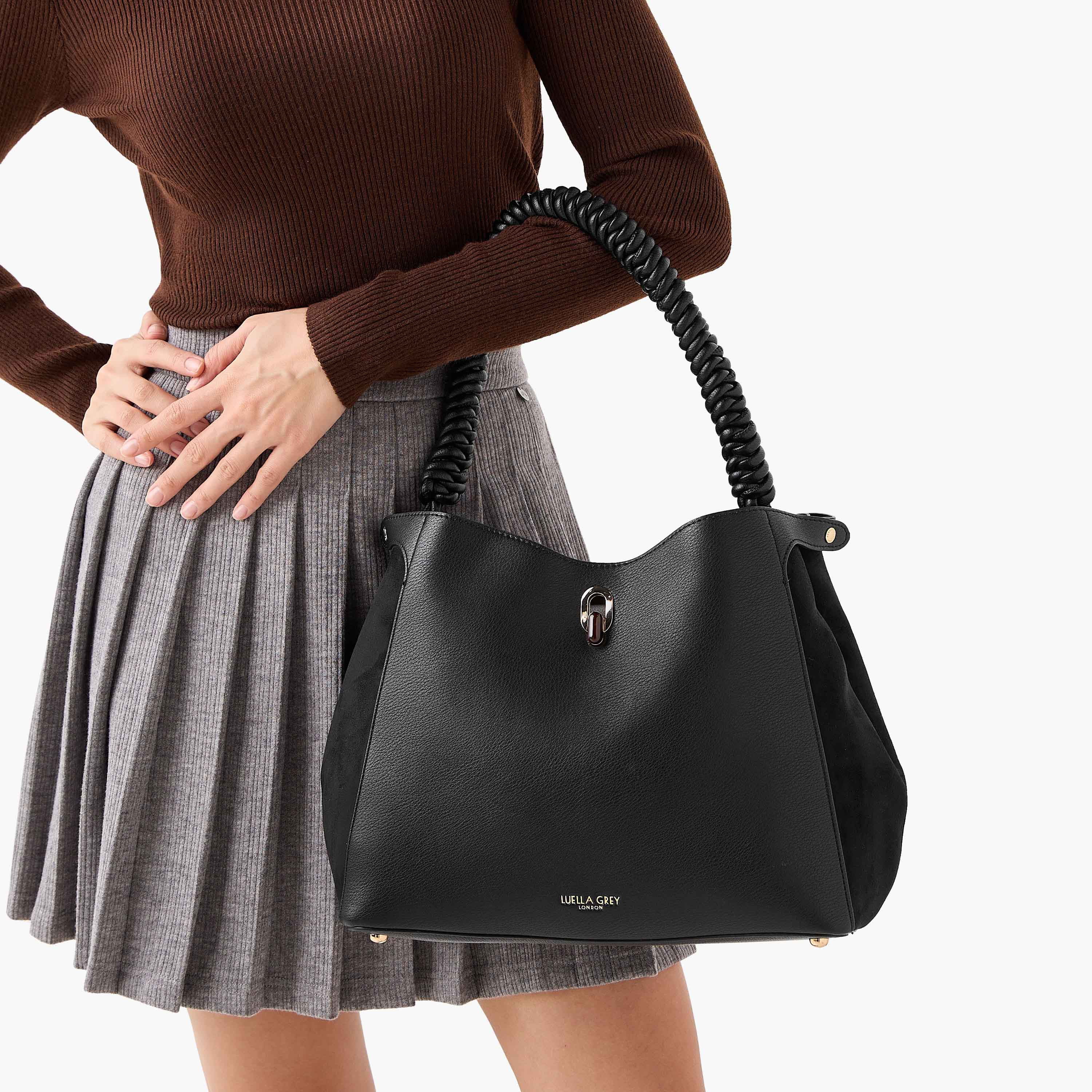LUELLA GREY Simone Textured Bag with Handle-women-bagsandwallets-handbags-image-2