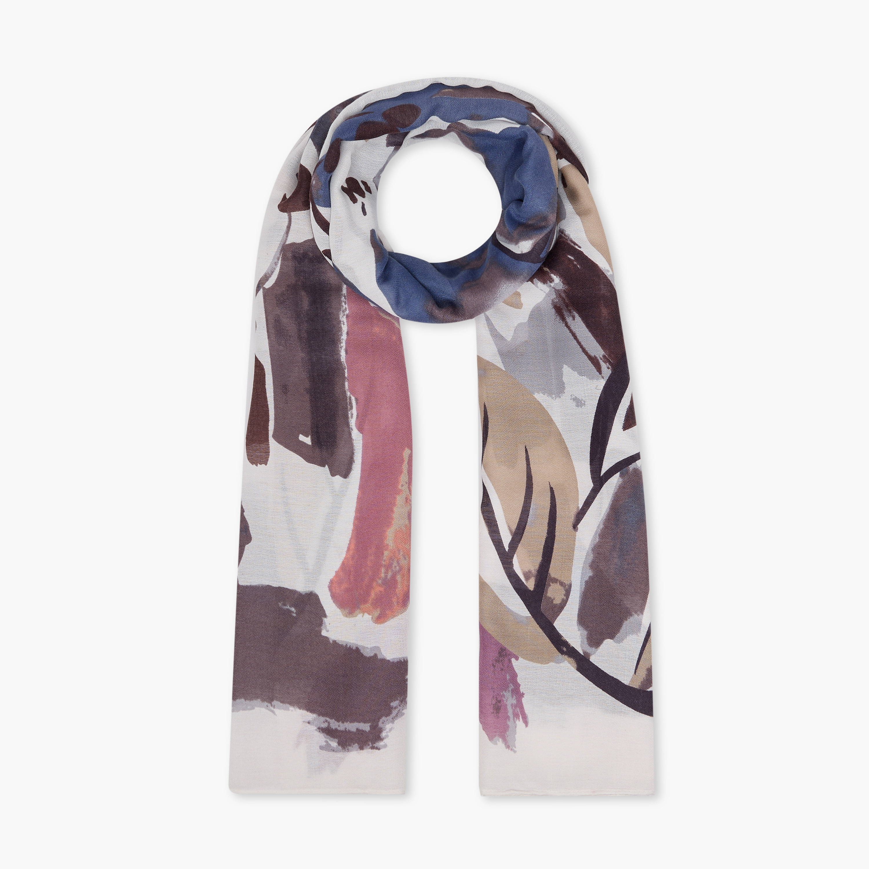 وشاح بطبعات زهرية - 185x60 سم-women-clothingaccessories-scarves-image-17