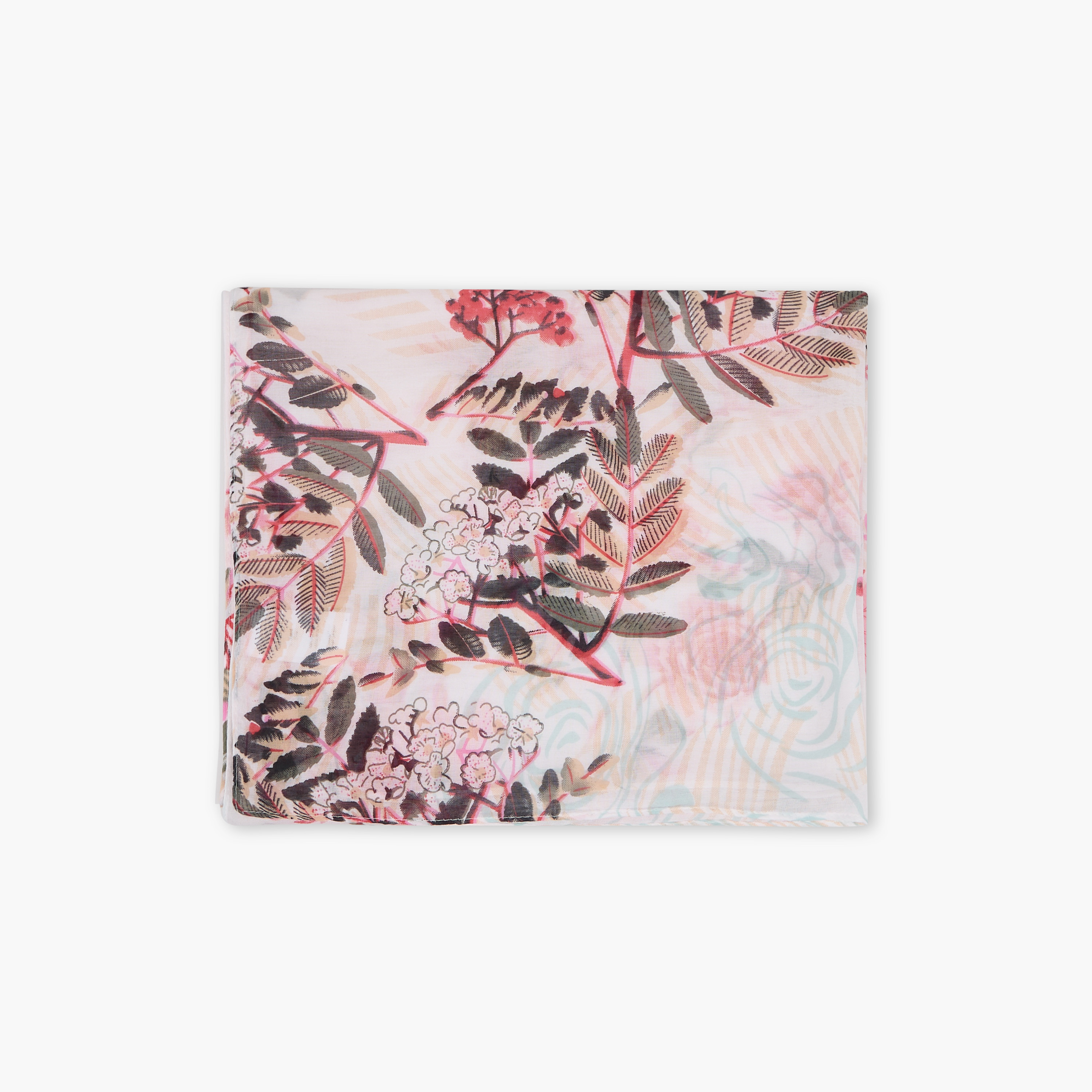 وشاح بطبعات زهرية - 185x60 سم-women-clothingaccessories-scarves-image-14