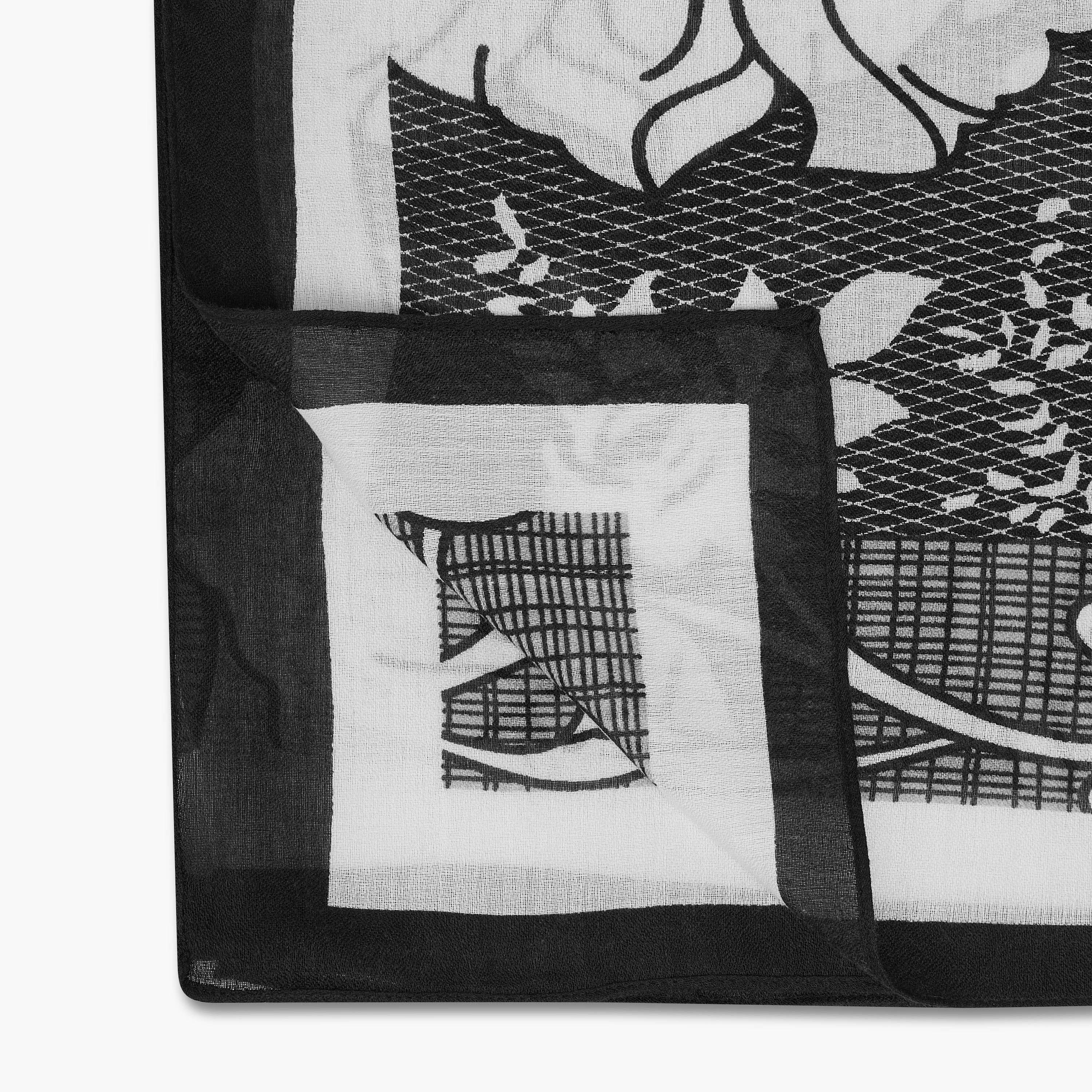 وشاح بطبعات زهرية - 185x60 سم-women-clothingaccessories-scarves-image-7