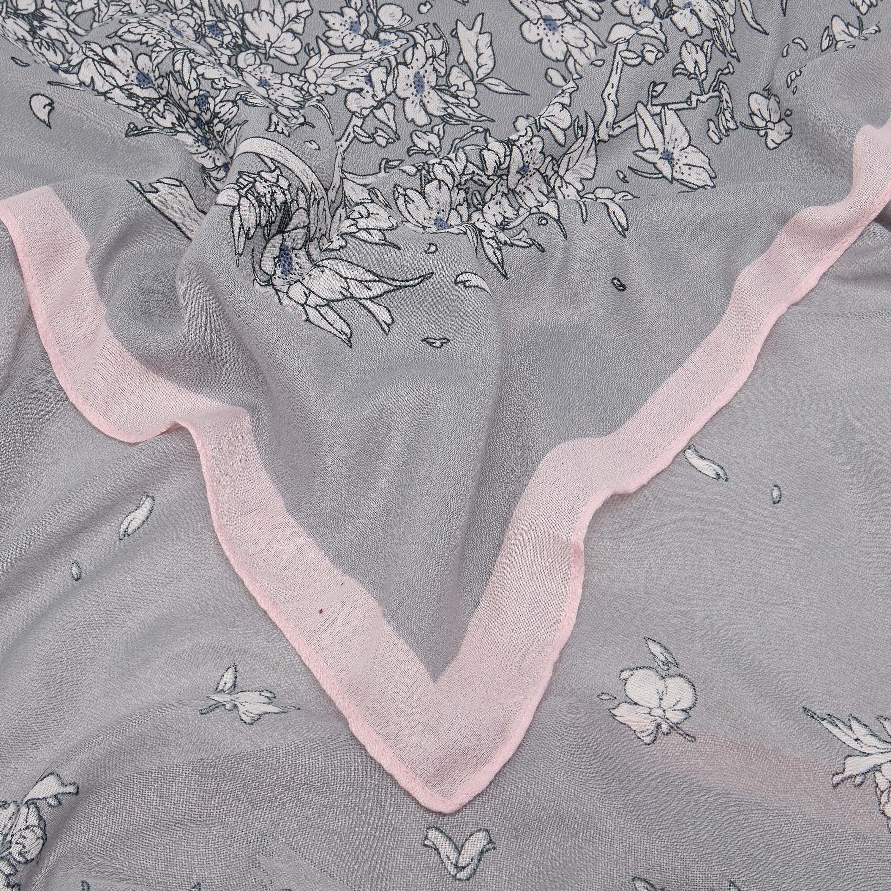 وشاح بطبعات زهرية - 185x60 سم-women-clothingaccessories-scarves-image-4