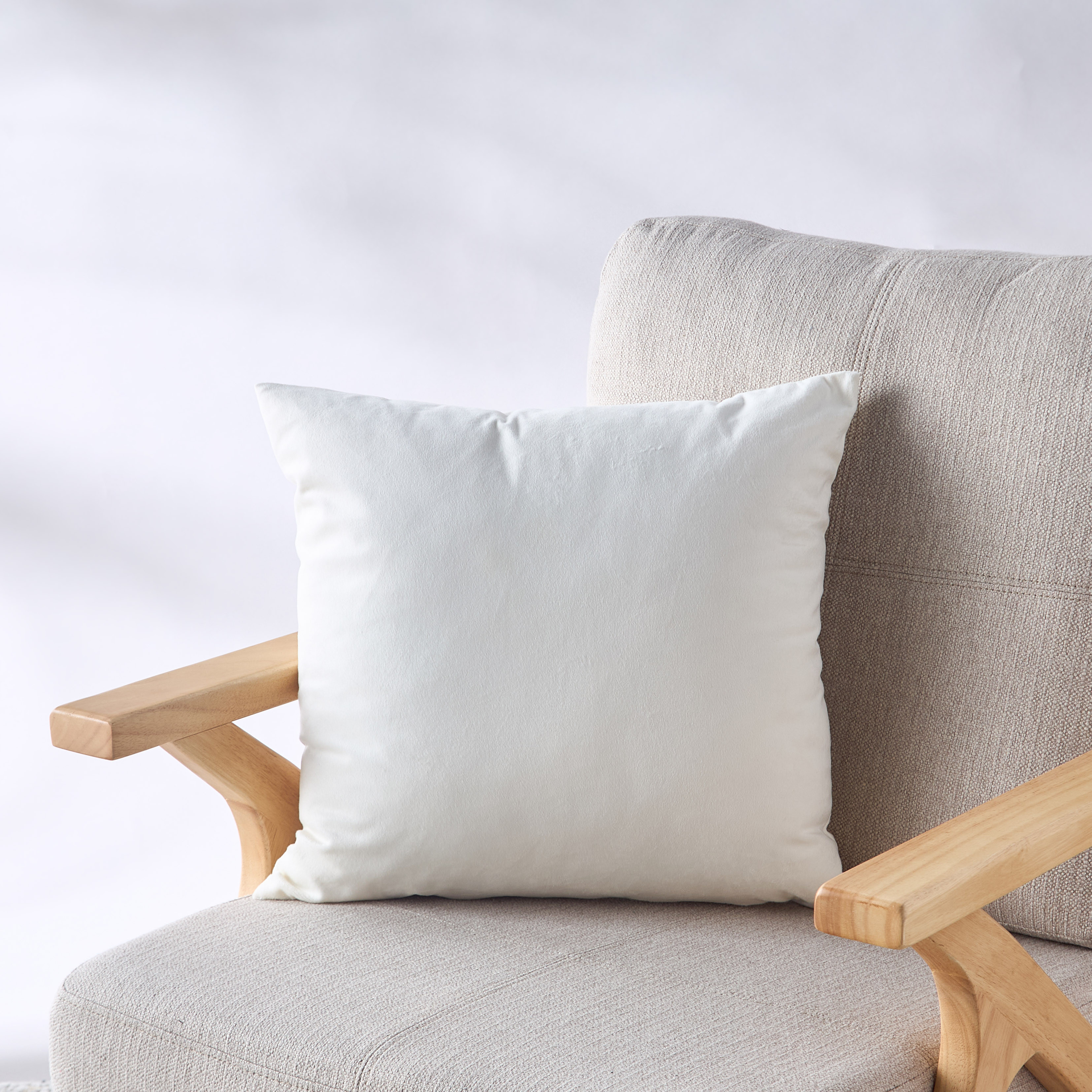 Velvet Textured Decorative Filled Cushion - 45x45 cms-household-cushionsandthrows-filledcushions-decorativecushions-image-1