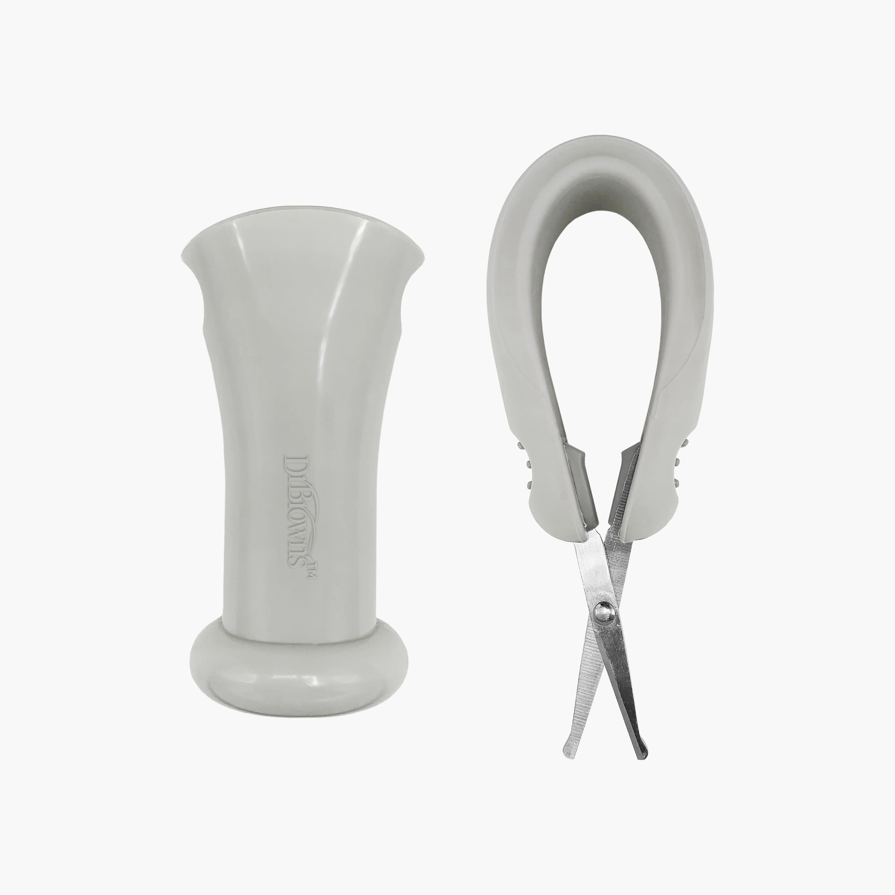 Dr. Brown's Safe Squeeze Nail Scissors with Safety Case-baby-bathandcare-grooming-image-1