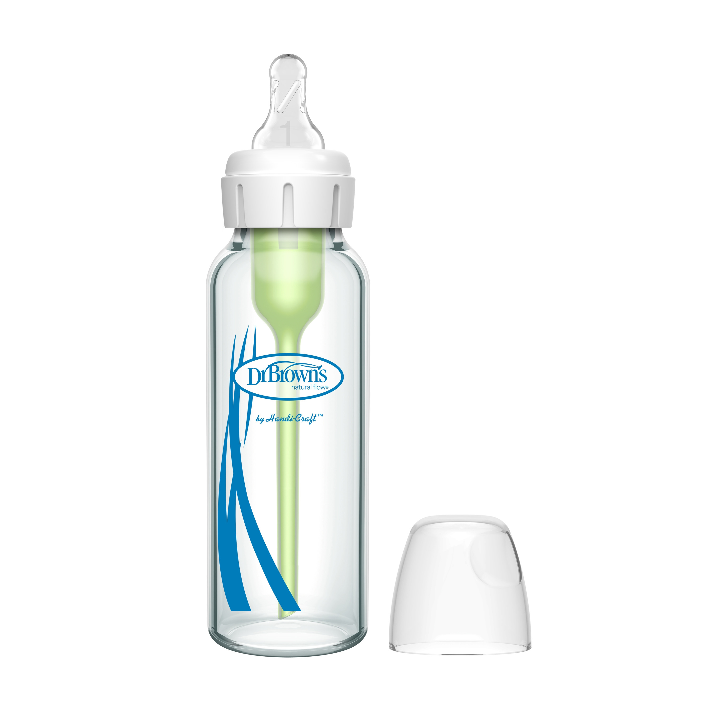 Dr. Brown's Narrow Options+ BPA Free Glass Feeding Bottle - 250 ml-baby-feeding-feedingbottles-bottlesandteats-image-1