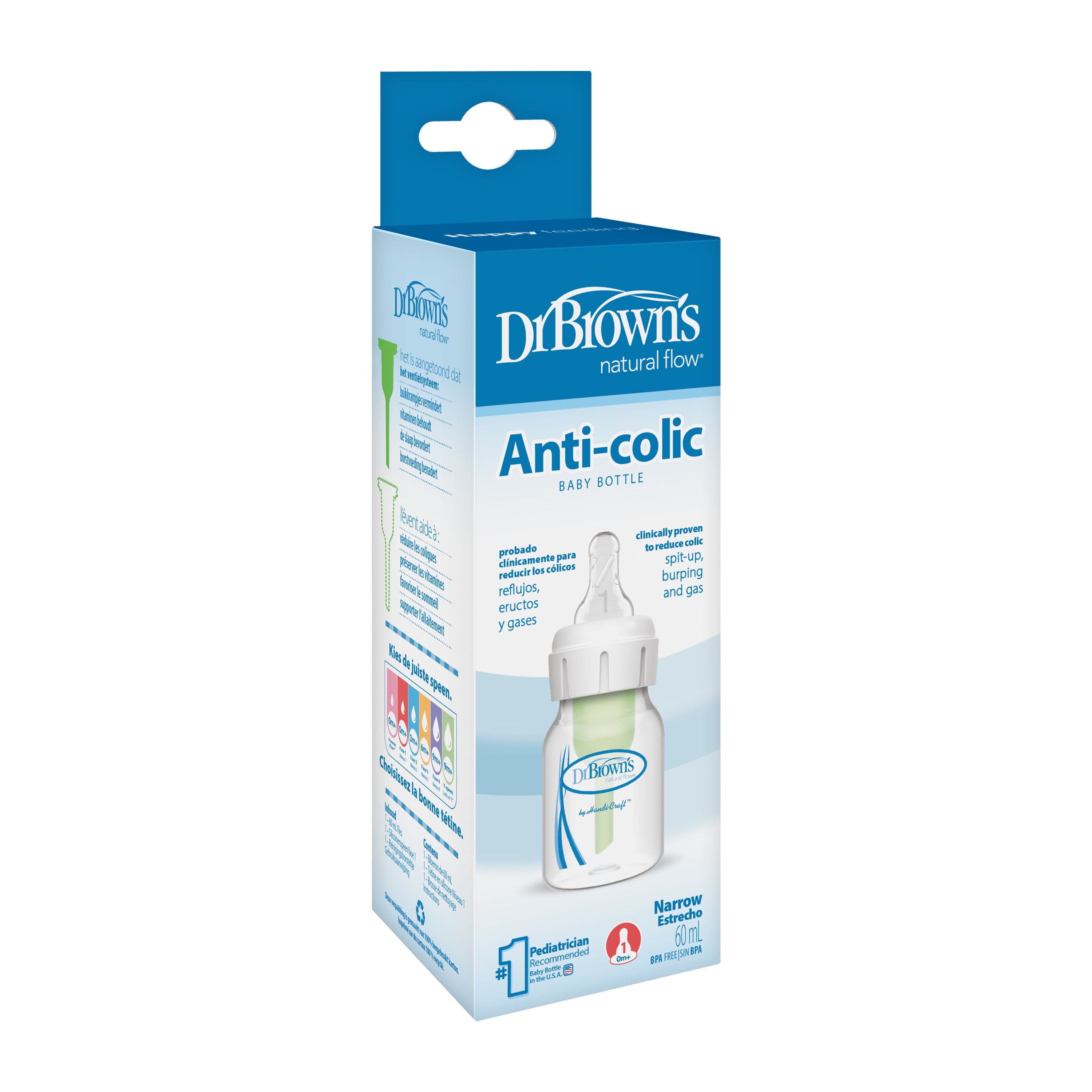 Dr. Brown's Narrow Options+ BPA Free Feeding Bottle - 60 ml-baby-feeding-feedingbottles-bottlesandteats-image-4