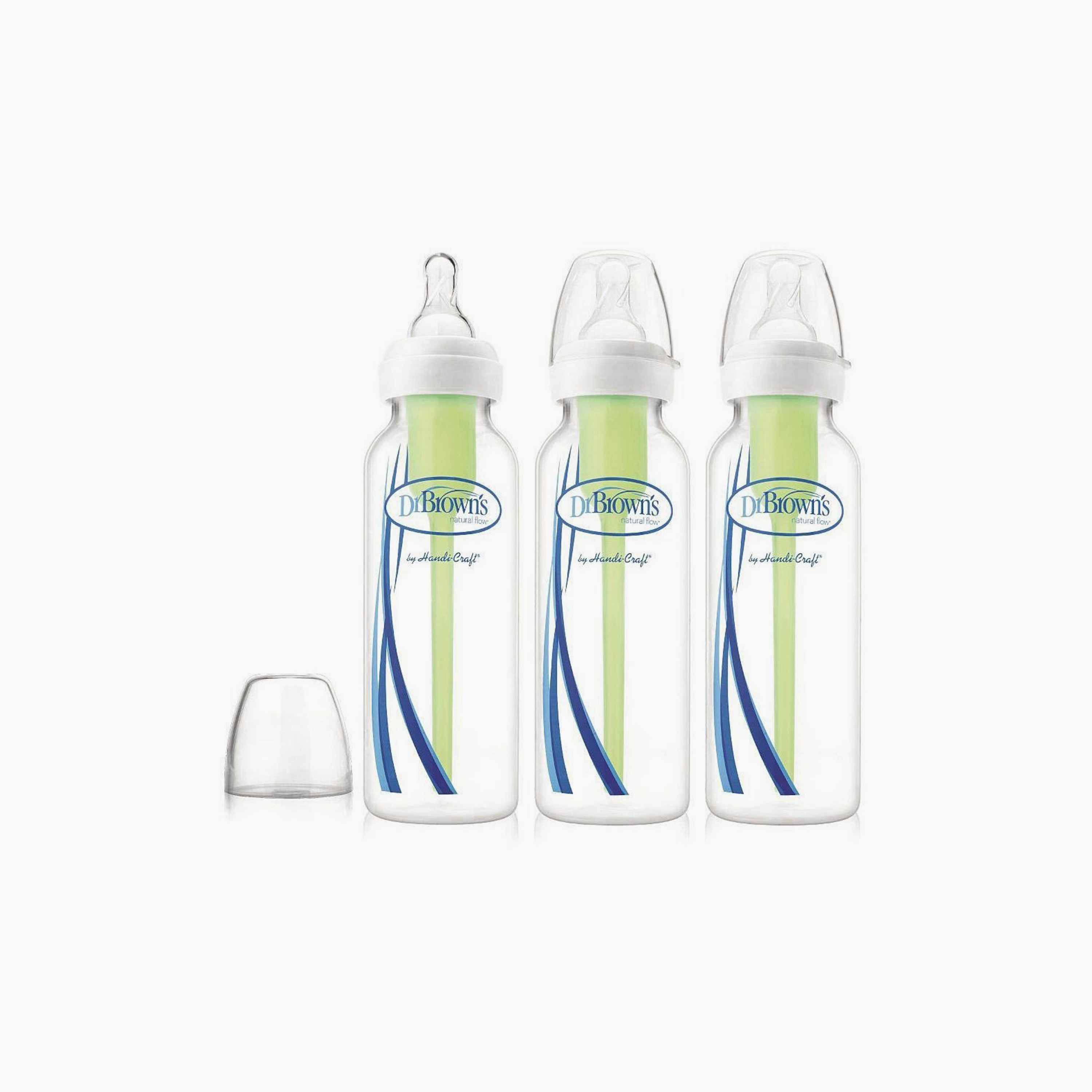 Dr. Brown's 3-Piece Narrow Options+ BPA Free Feeding Bottles - 250 ml-baby-feeding-feedingbottles-bottlesandteats-image-1