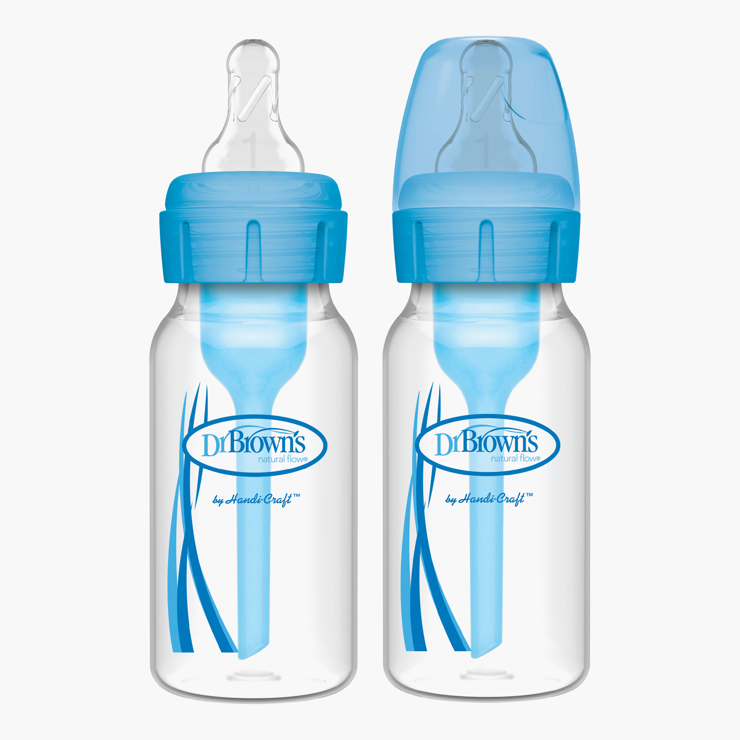 زجاجات رضاعة المضادة للمغص، خيارات ضيقة، قطعتين - 120 مل من دكتور براونز-baby-feeding-feedingbottles-bottlesandteats-image-4