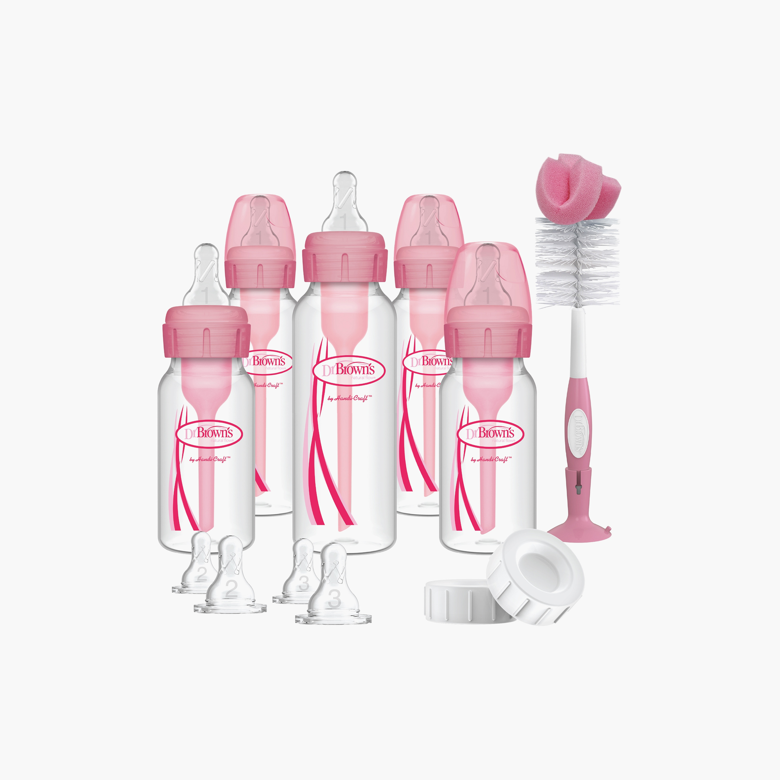 Dr. Brown's Narrow Anti-Colic Options+ Baby Bottle Gift Set-baby-feeding-feedingbottles-bottlesandteats-image-1
