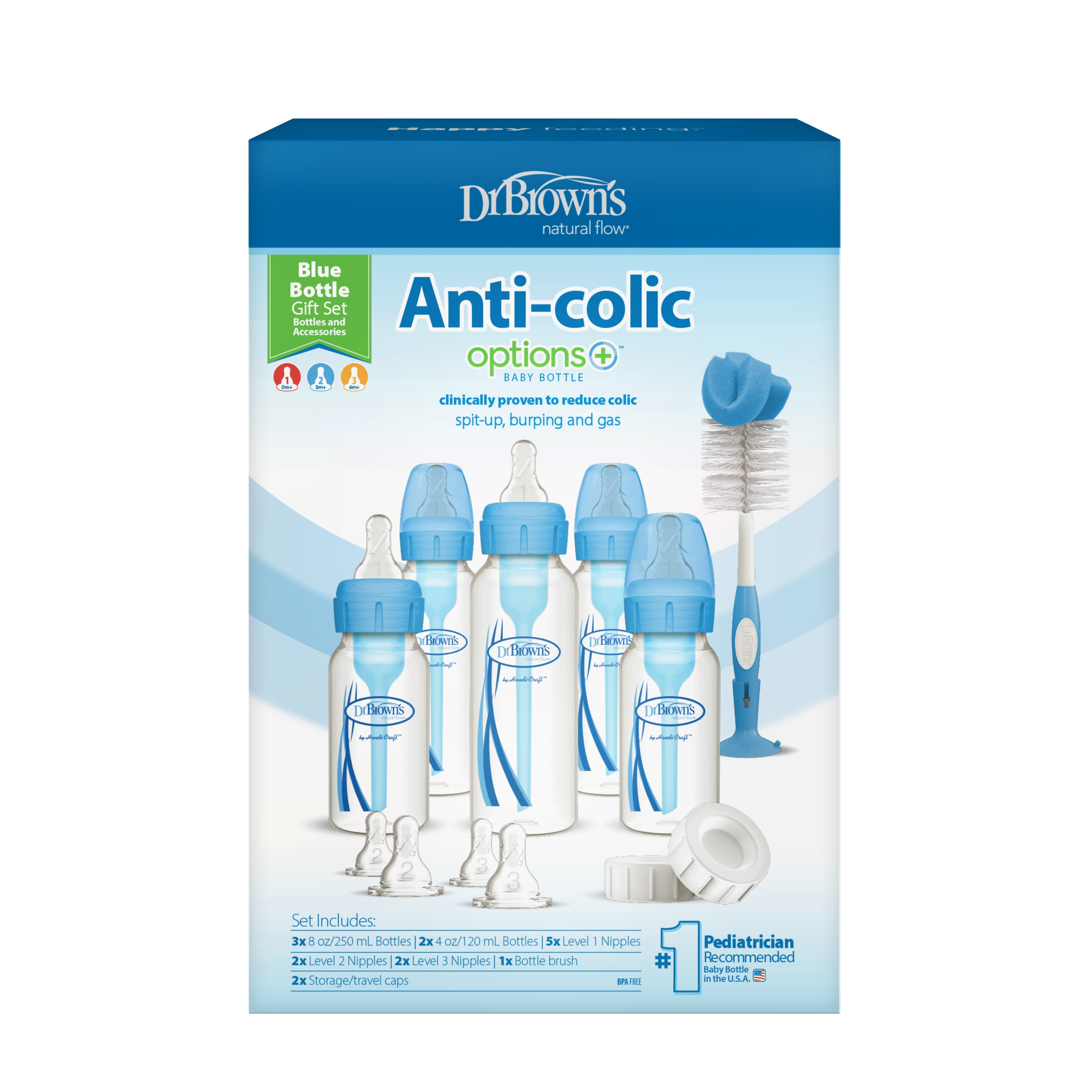 مجموعة هدايا زجاجات الرضاعة المضادة للمغص  من دكتور براونز-baby-feeding-feedingbottles-bottlesandteats-image-5