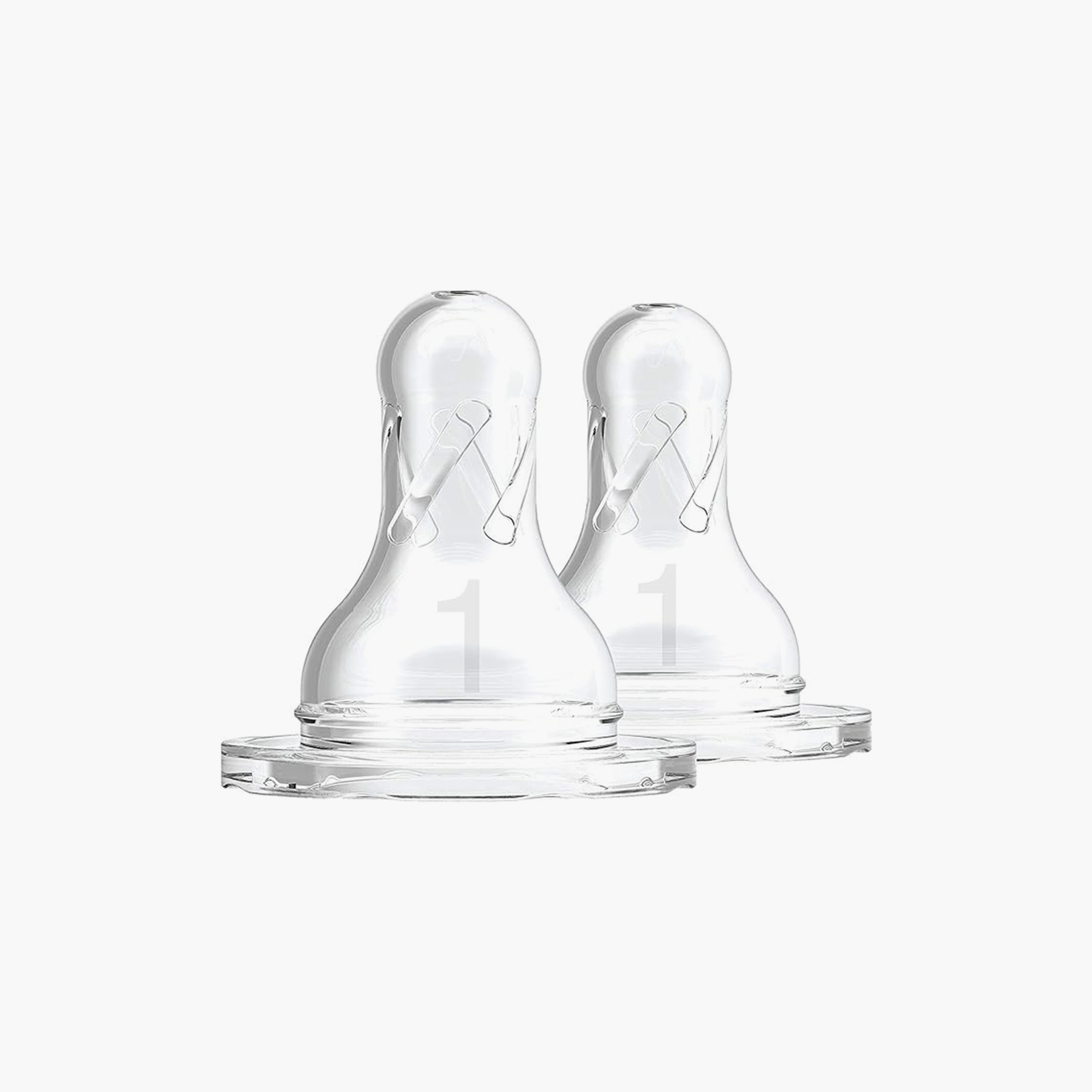 Dr. Brown's 2-Piece Level-1 BPA Free Silicone Narrow Nipples - 0 Months+-baby-feeding-feedingbottles-bottlesandteats-image-1